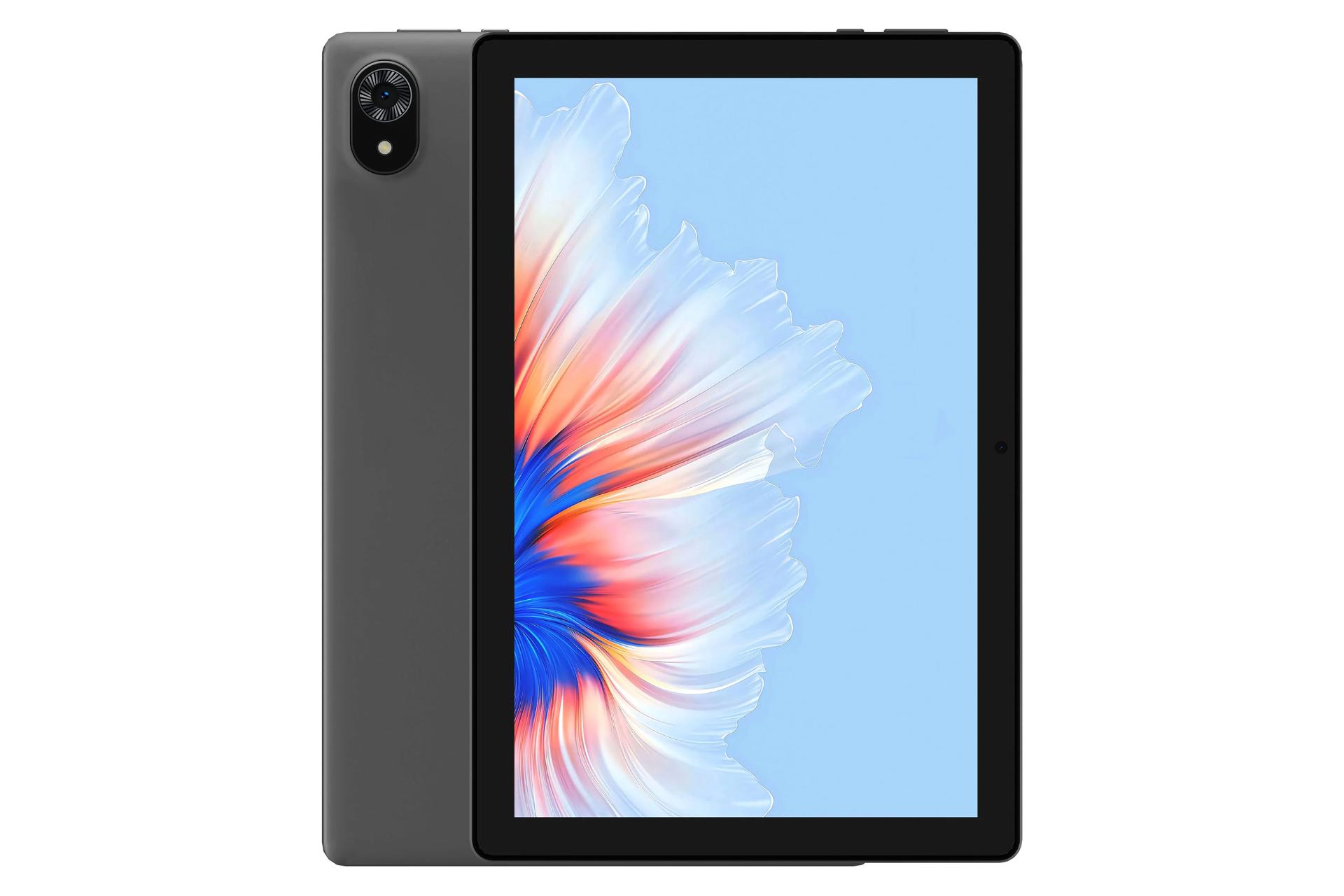 نمای کلی تبلت U9 دوجی با صفحه نمایش روشن و دوربین پنل پشت رنگ خاکستری