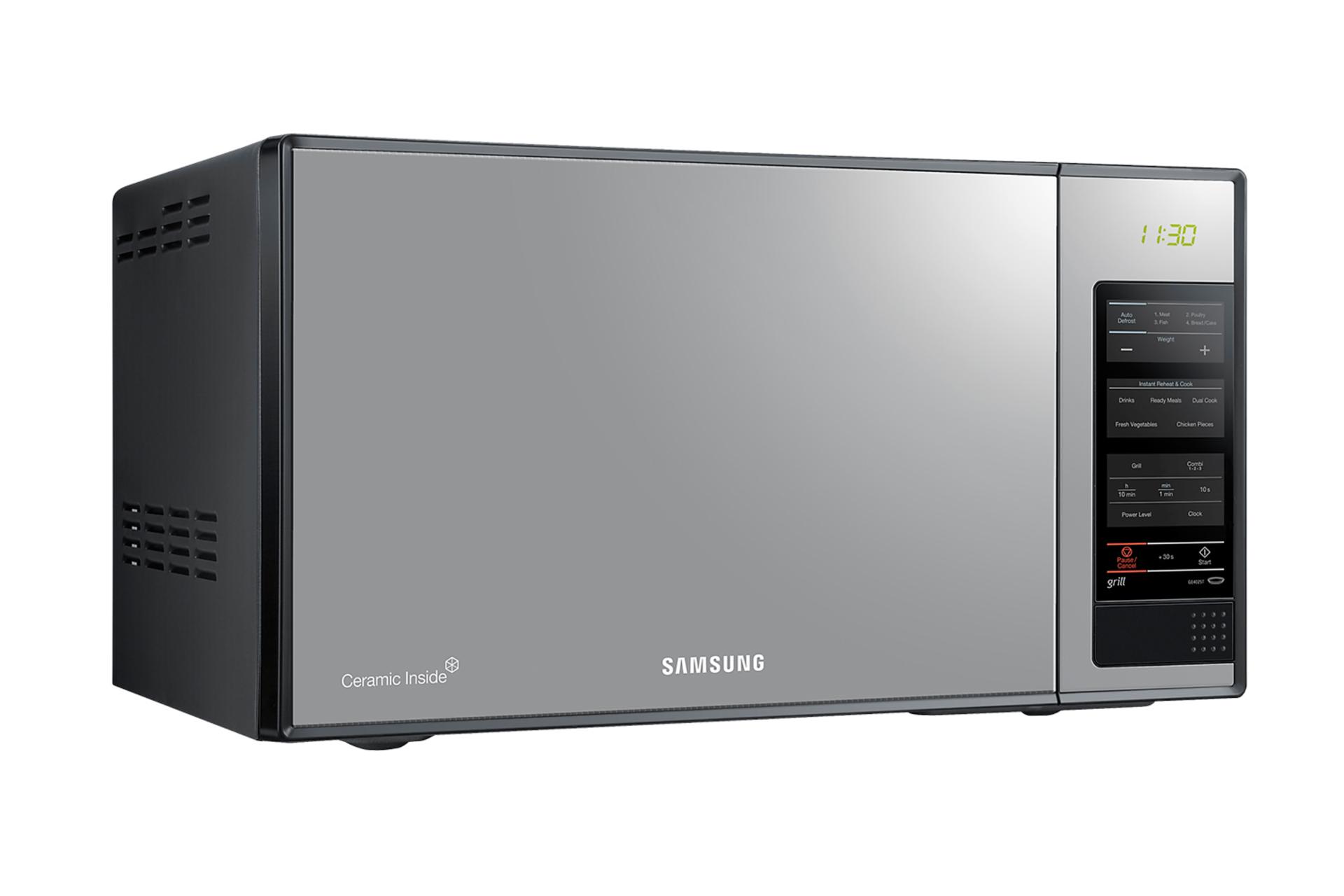 مایکروویو سامسونگ Samsung GE402T نمای چپ رنگ نقره ای