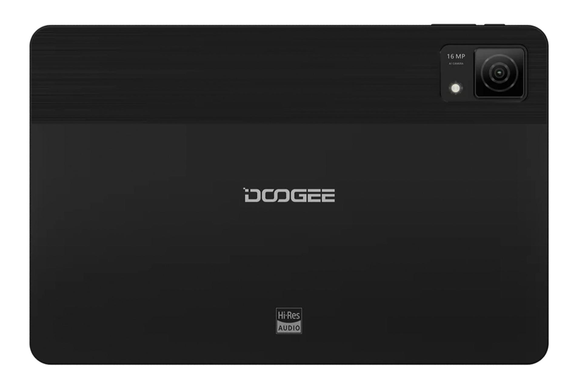 پنل پشت تبلت T30 Ultra دوجی و نمایش دوربین پنل پشت و لوگوی دستگاه رنگ مشکی