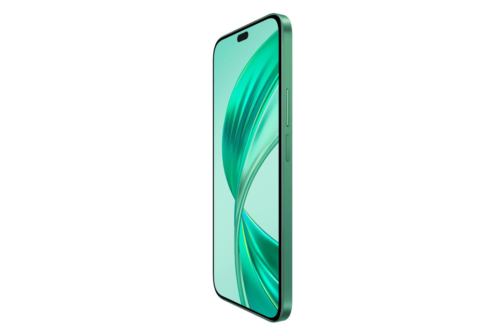 لبه کناری و دکمه های گوشی موبایل آنر HONOR X8b سبز