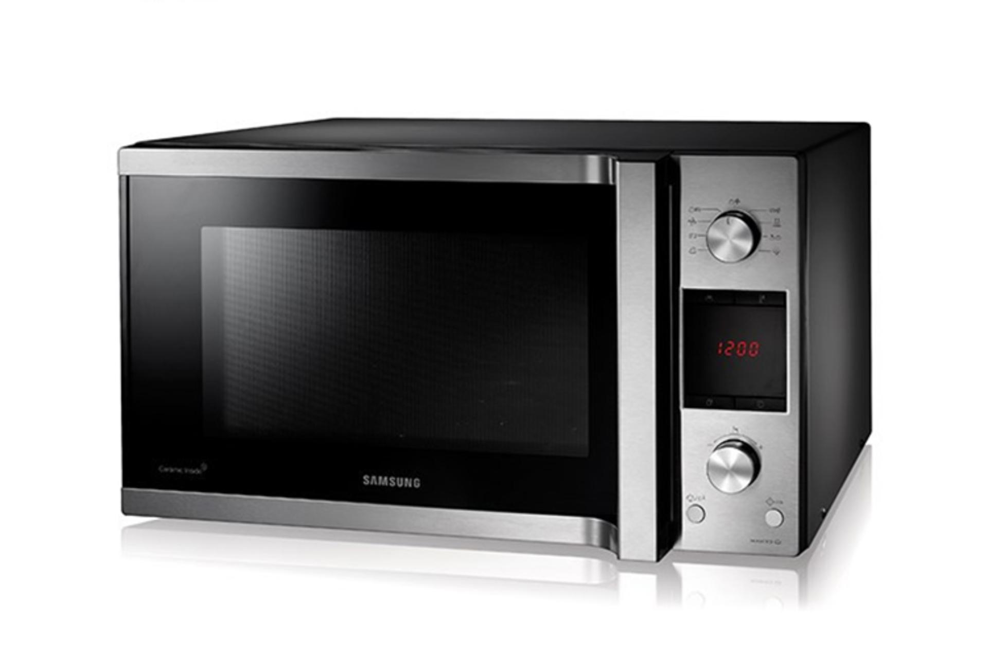مرجع متخصصين ايران مايكروويو سامسونگ Samsung CE453STS نماي چپ رنگ نقره اي