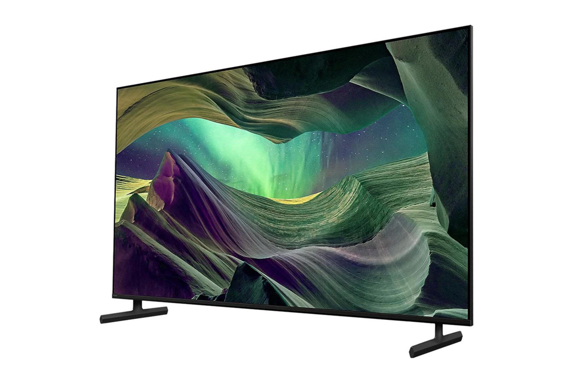 تلویزیون سونی Sony KD-75X85L نمای راست صفحه نمایش روشن