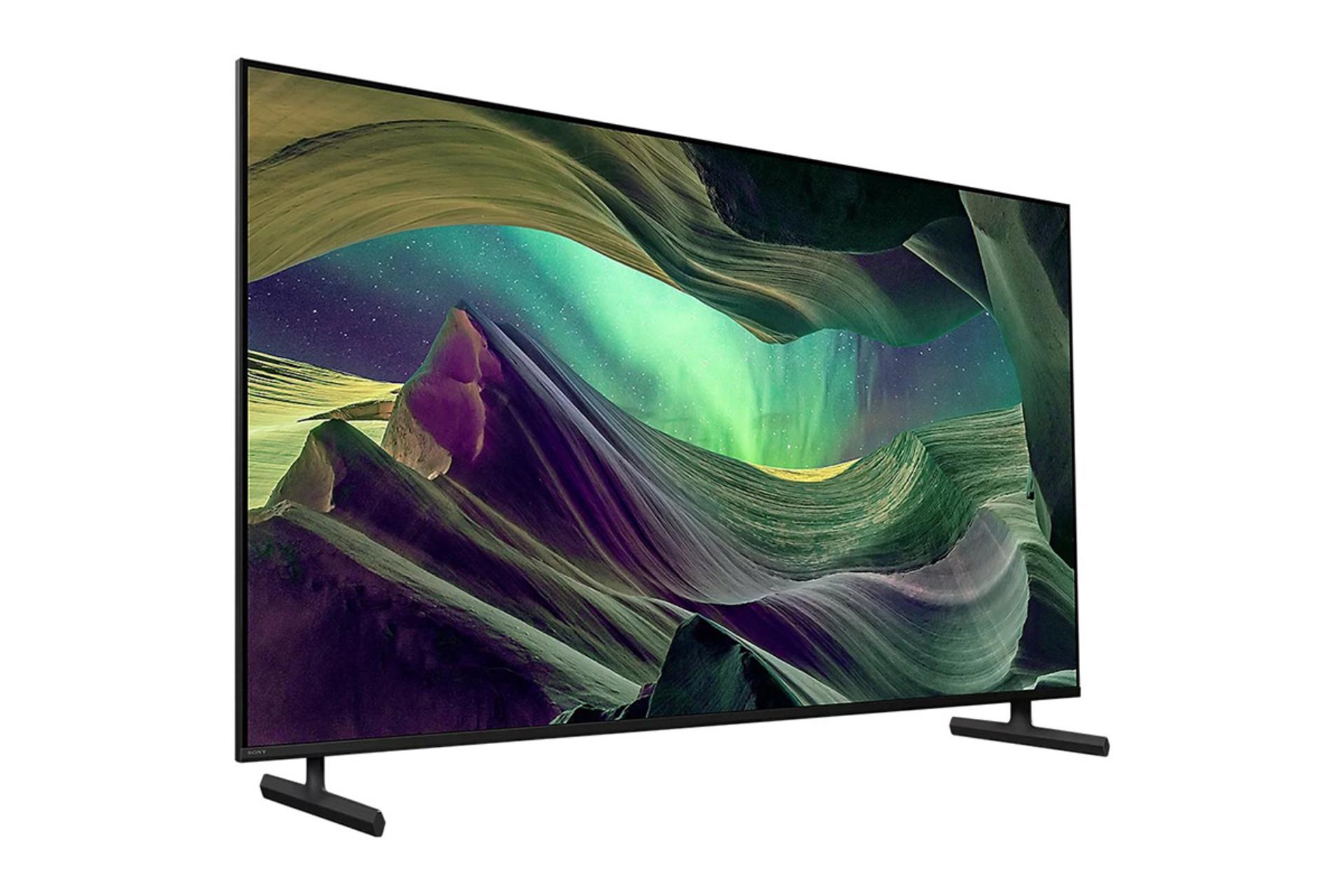 تلویزیون سونی Sony KD-75X85L نمای چپ صفحه نمایش روشن