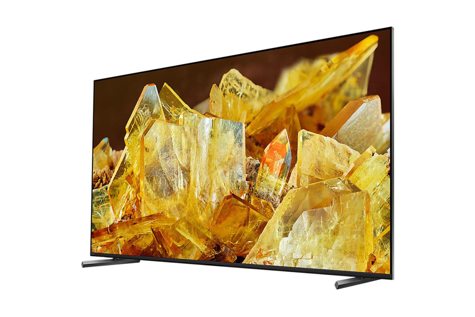 تلویزیون سونی Sony KD-55X90L نمای راست صفحه نمایش روشن