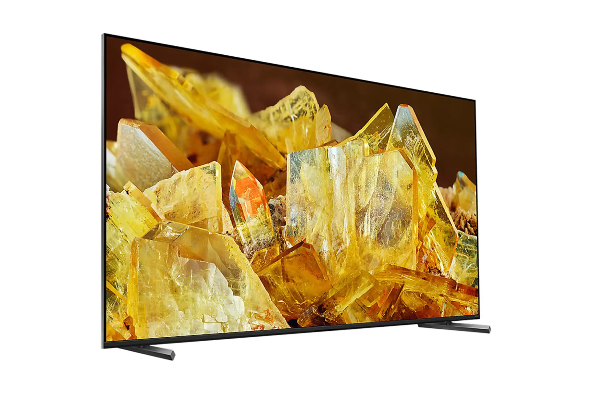 تلویزیون سونی Sony KD-55X90L نمای چپ صفحه نمایش روشن