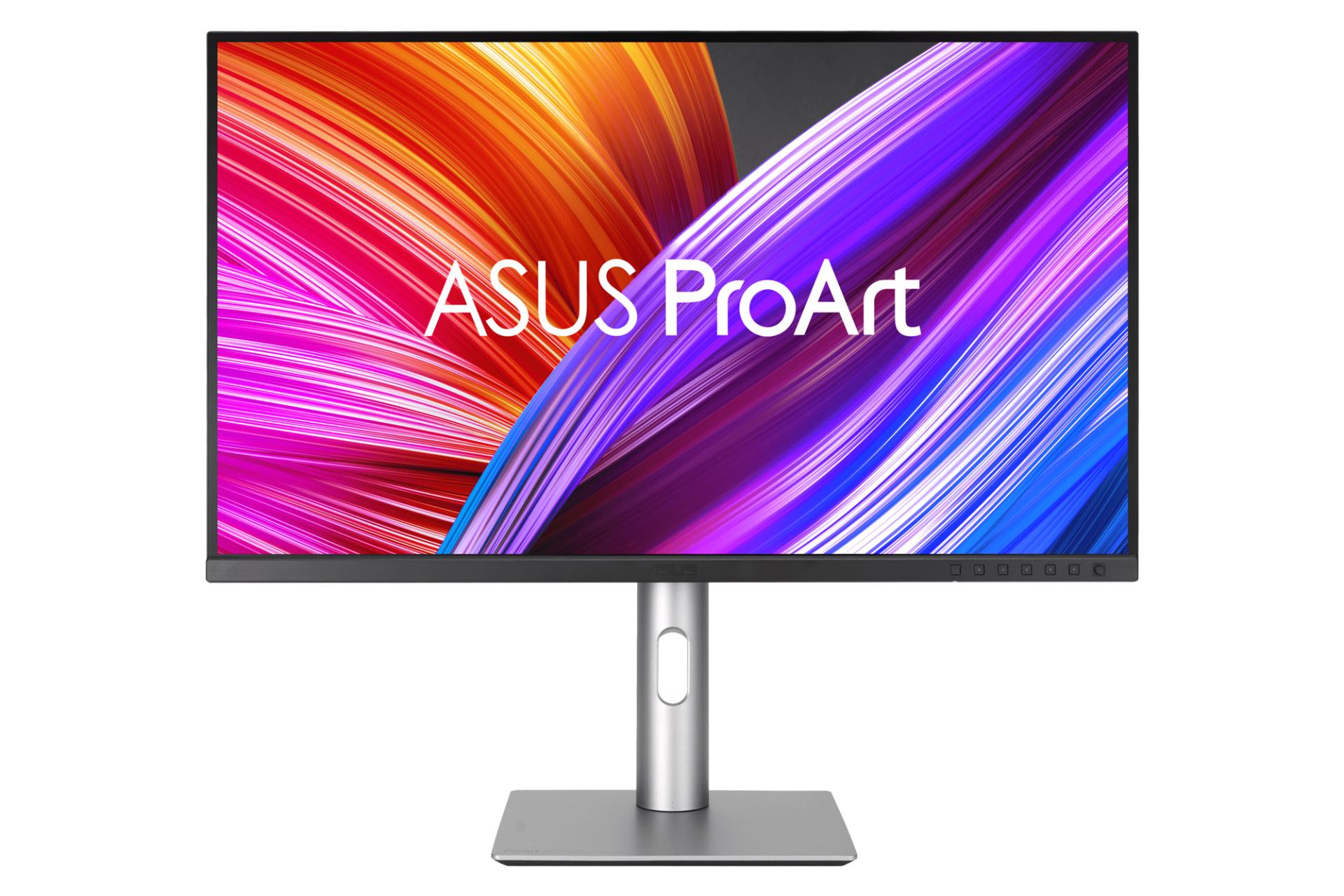 نمای جلو و لوگوی مانیتور ایسوس 32 اینچ مدل ProArt PA329CRV