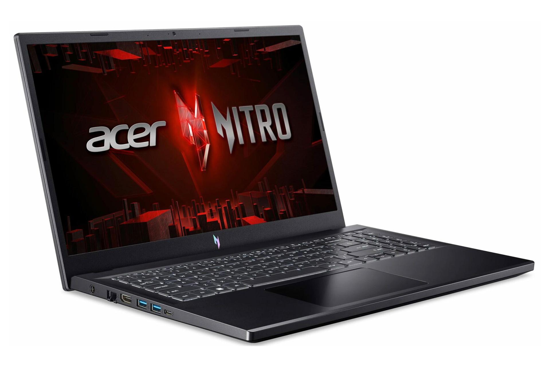 لپ تاپ ایسر Acer Nitro V 15 نمای چپ درگاه ها