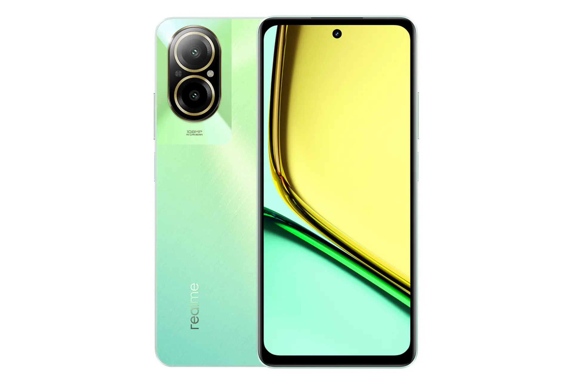 پنل جلو و پشت گوشی موبایل ریلمی Realme C67 4G سبز