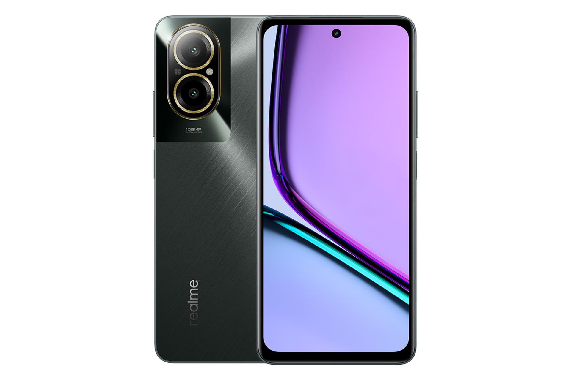 پنل جلو و پشت گوشی موبایل ریلمی Realme C67 4G مشکی