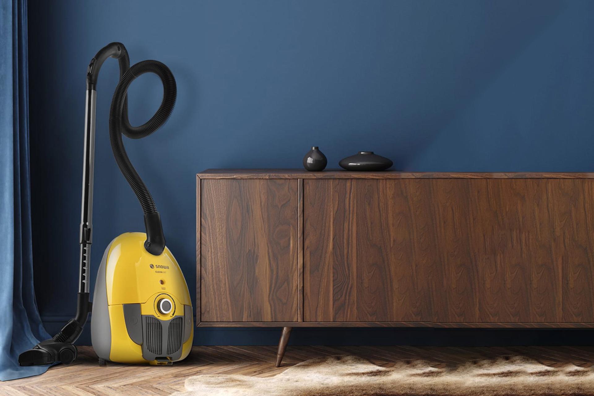 نمای ایستاده جاروبرقی اسنوا Snowa SVC-CA18YW به همراه لوله تلسکوپی
