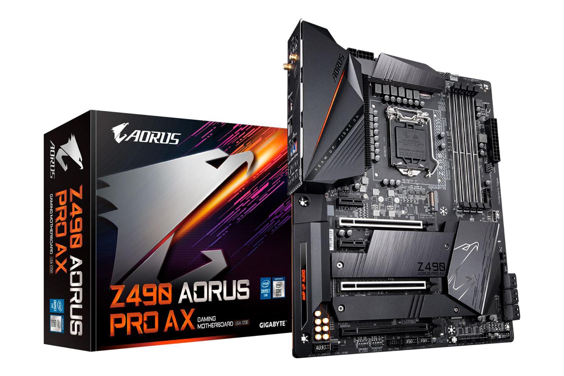 جعبه مادربرد گیگابایت GIGABYTE Z490 AORUS PRO AX (rev. 1.x)