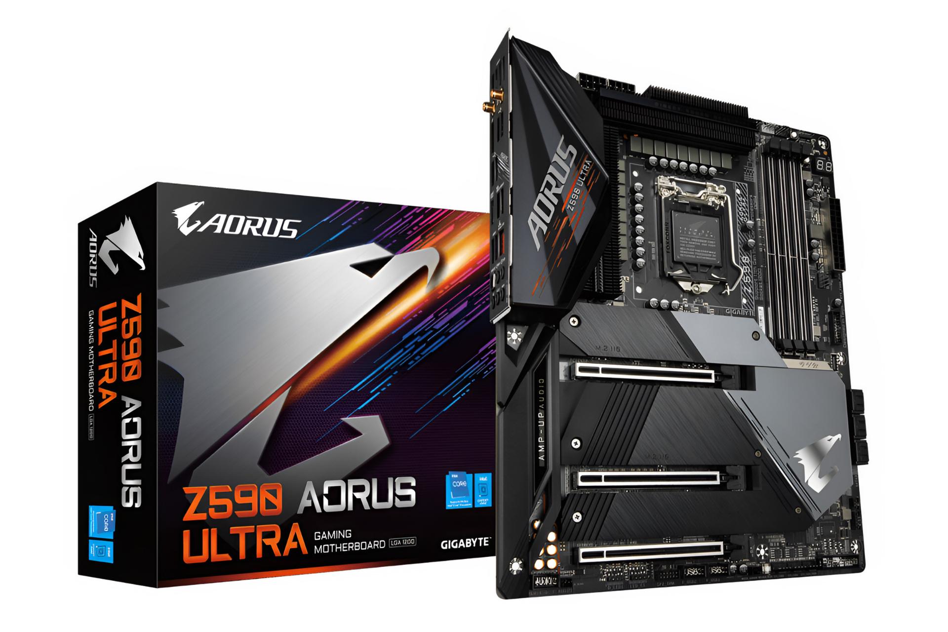 جعبه مادربرد گیگابایت GIGABYTE Z590 AORUS ULTRA (rev. 1.0)