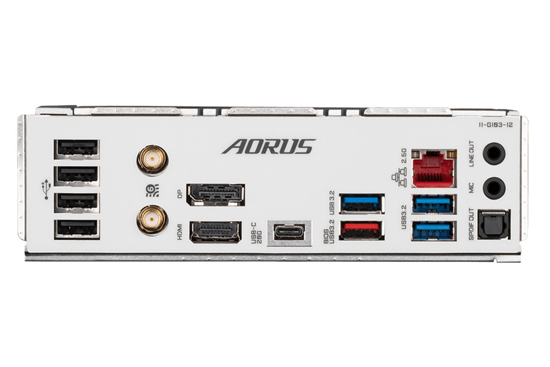 درگاه های مادربرد گیگابایت GIGABYTE B760M AORUS ELITE AX DDR4 (rev. 1.x)