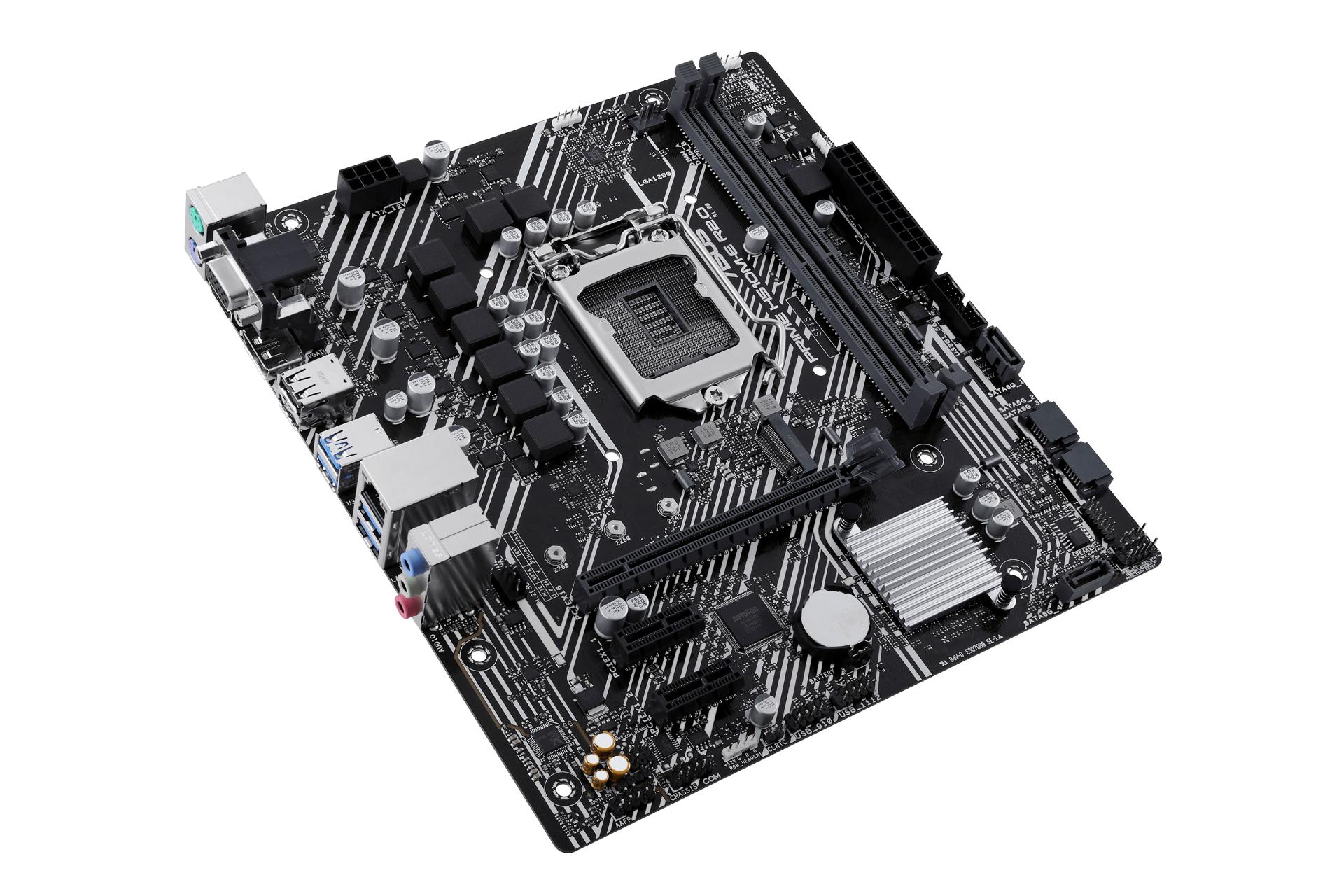 نمای کناری مادربرد ایسوس ASUS PRIME H510M-E R2.0