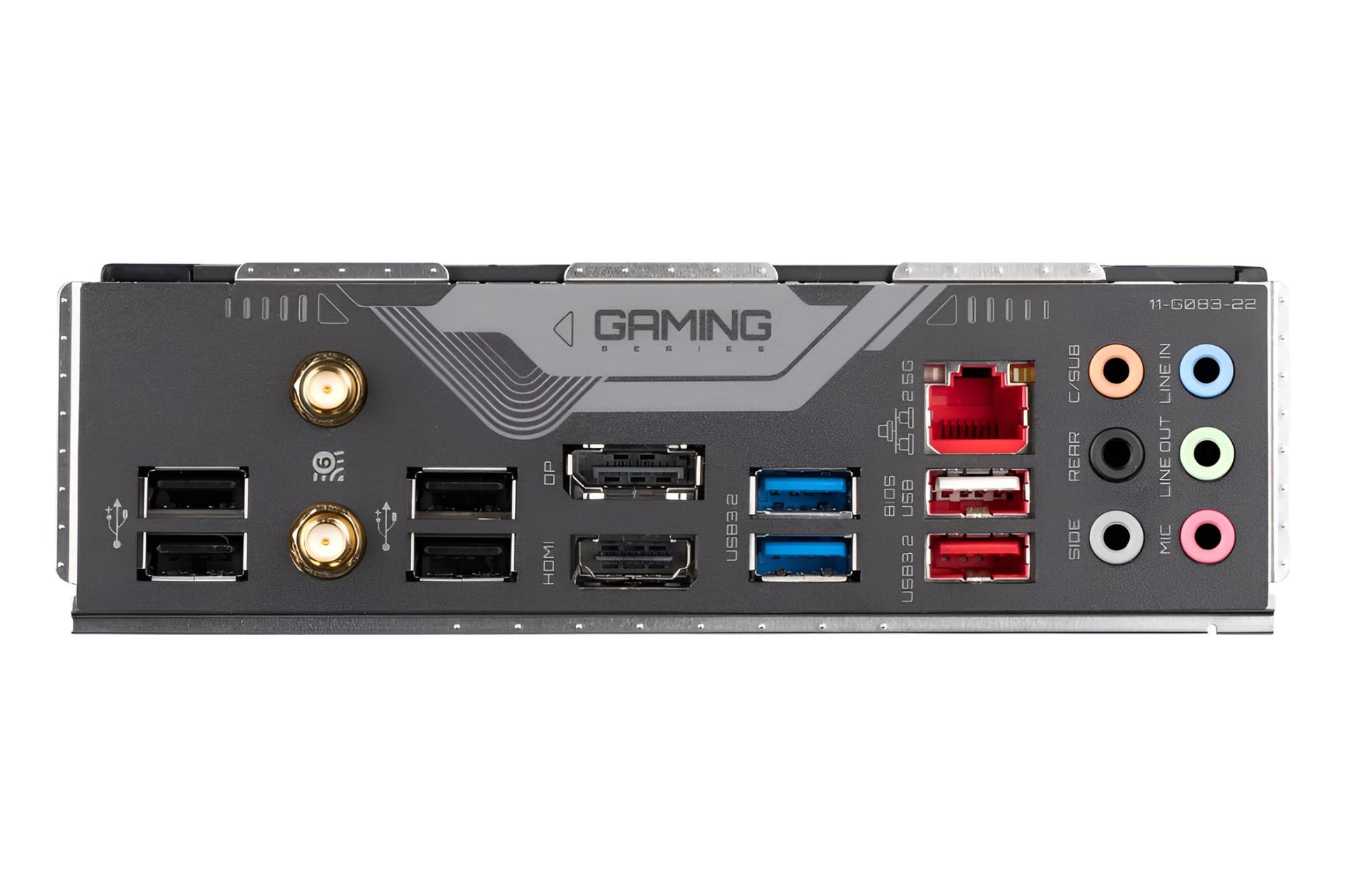 درگاه های مادربرد گیگابایت GIGABYTE B760 GAMING X AX DDR4
