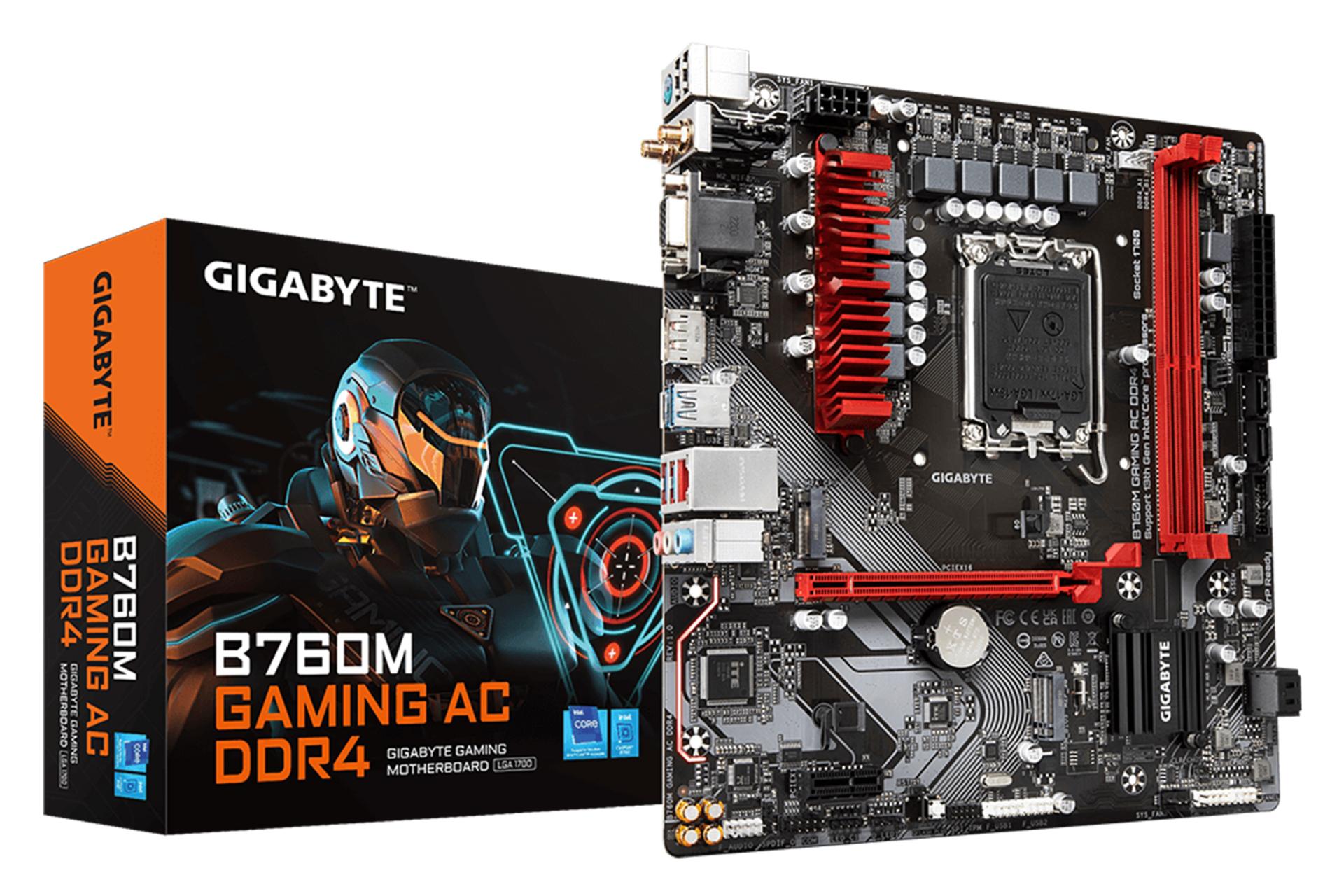 جعبه مادربرد گیگابایت GIGABYTE B760M GAMING AC DDR4 (rev. 1.x)