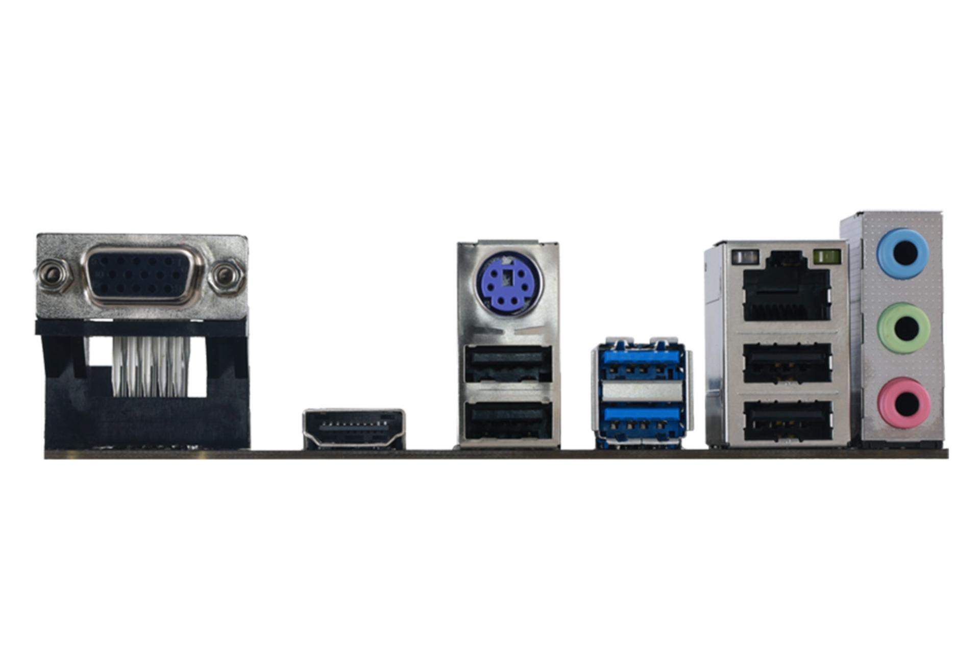 درگاه های مادربرد بایواستار Biostar H610MHP Ver. 6.1