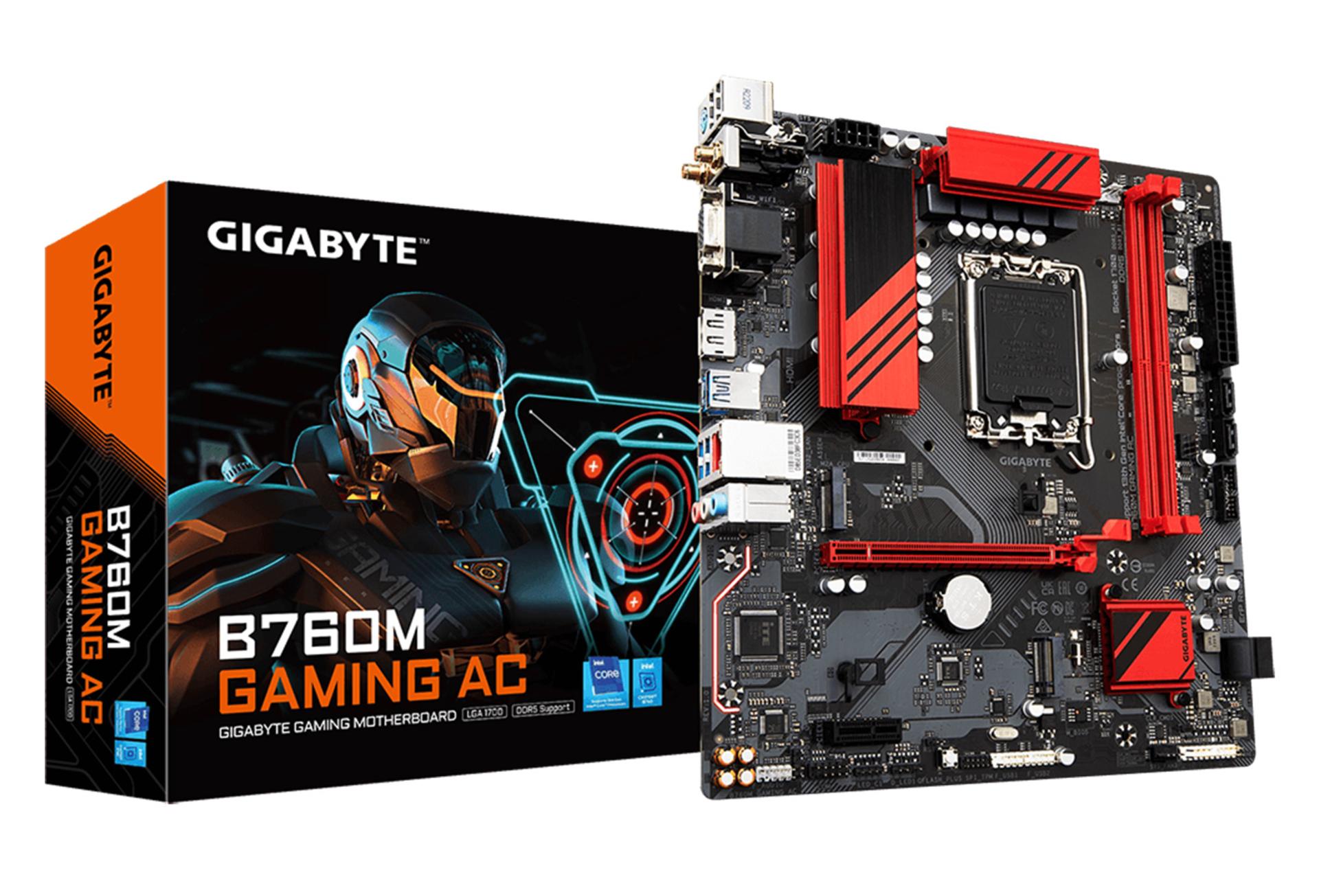 جعبه مادربرد گیگابایت GIGABYTE B760M GAMING AC (rev. 1.x)