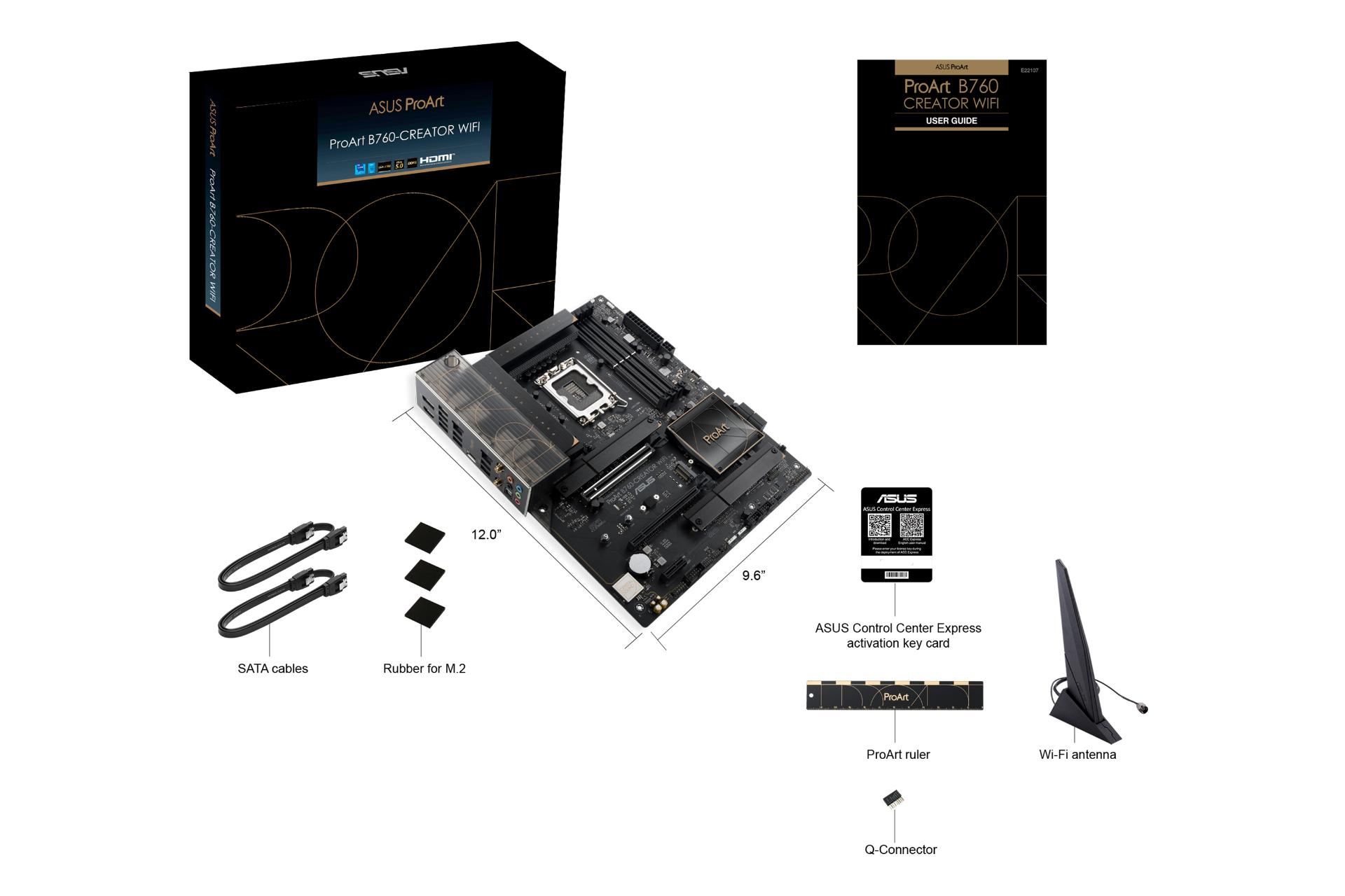 جعبه و اقلام همراه مادربرد ایسوس ASUS ProArt B760-CREATOR WIFI