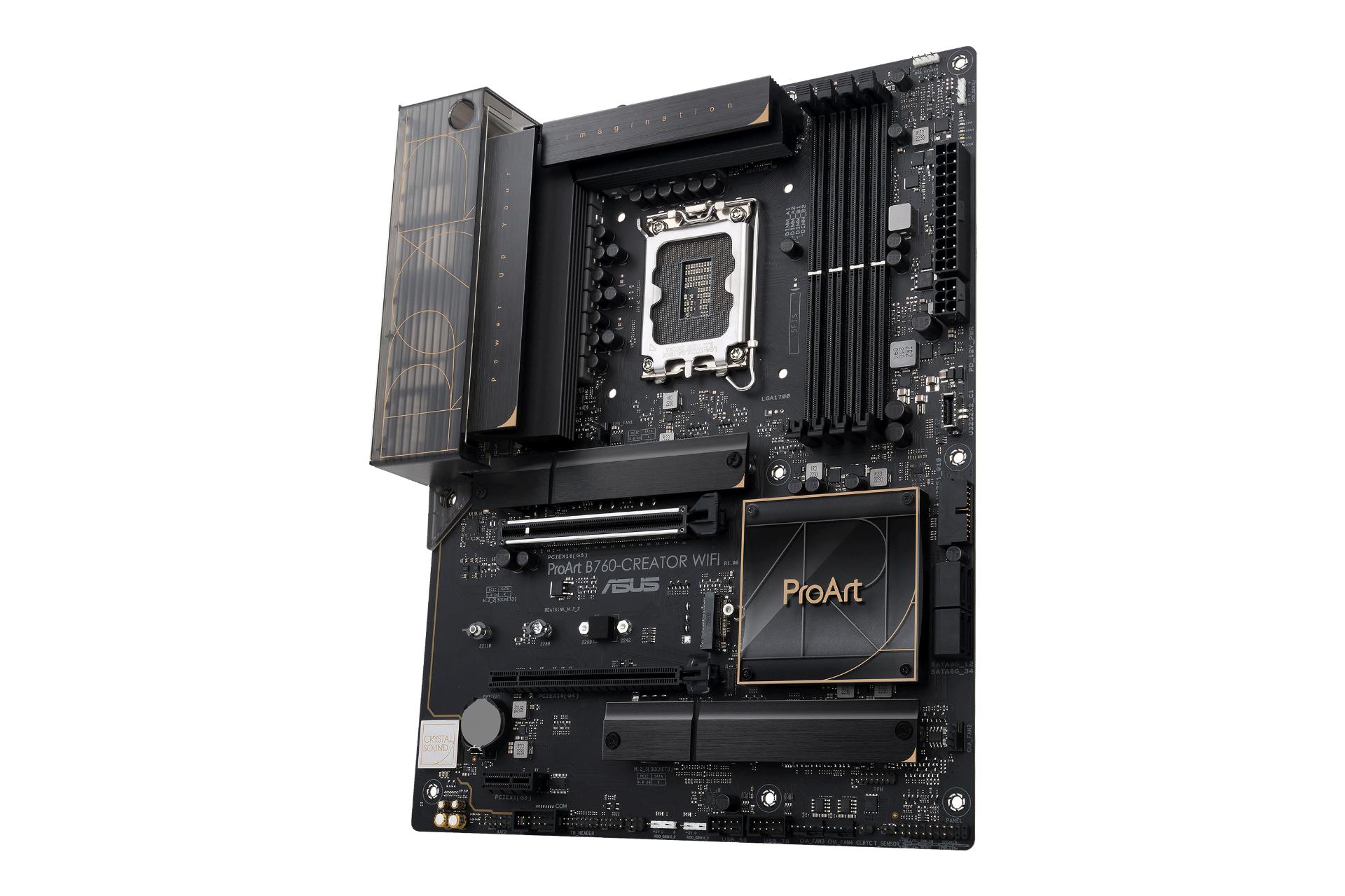 نمای کناری مادربرد ایسوس ASUS ProArt B760-CREATOR WIFI