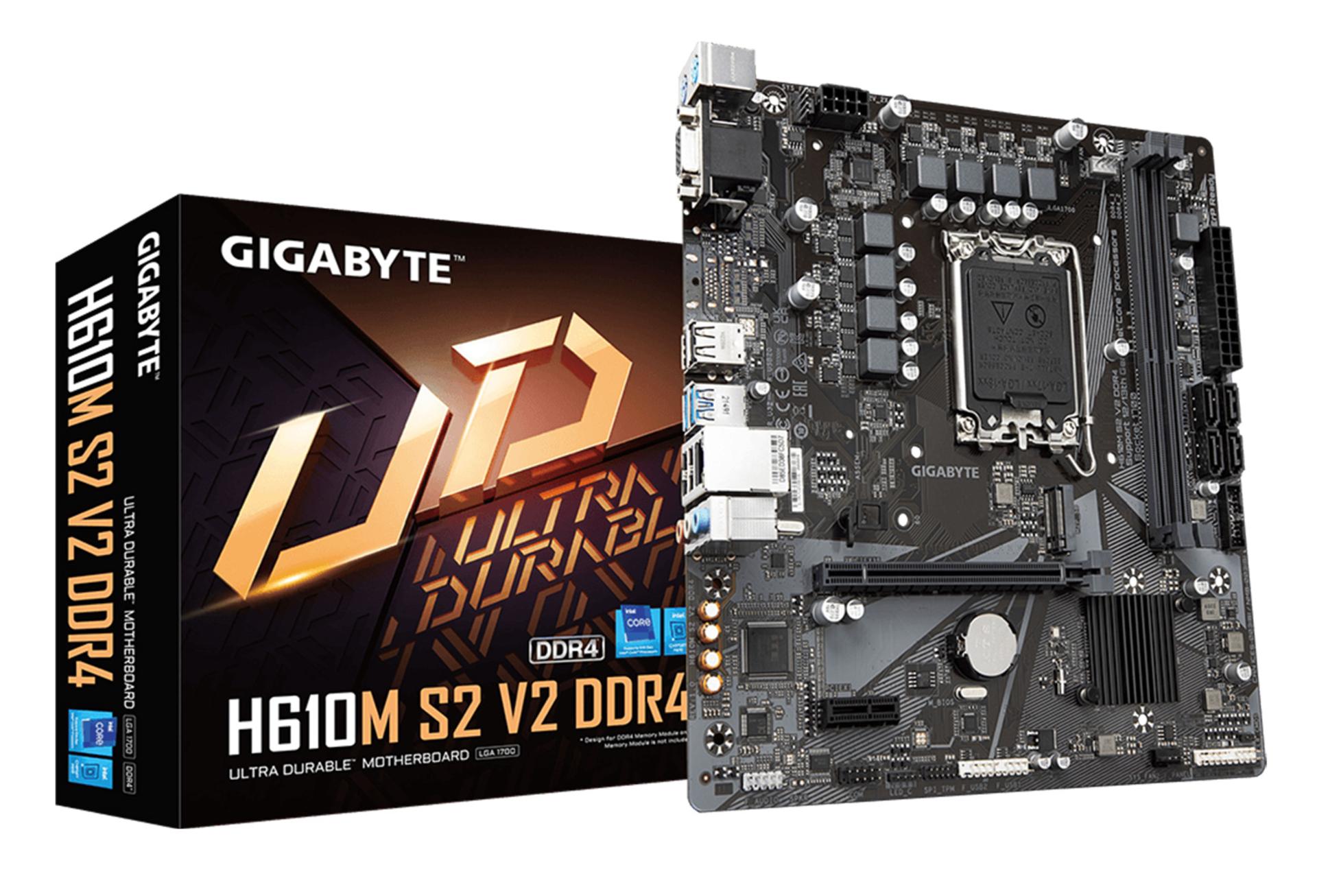 جعبه مادربرد گیگابایت GIGABYTE H610M S2 V2 DDR4 (rev. 1.0)