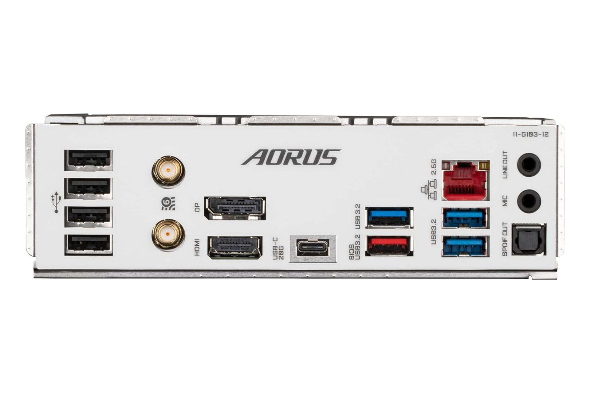 درگاه های مادربرد گیگابایت GIGABYTE B760M AORUS ELITE AX (rev. 1.x)