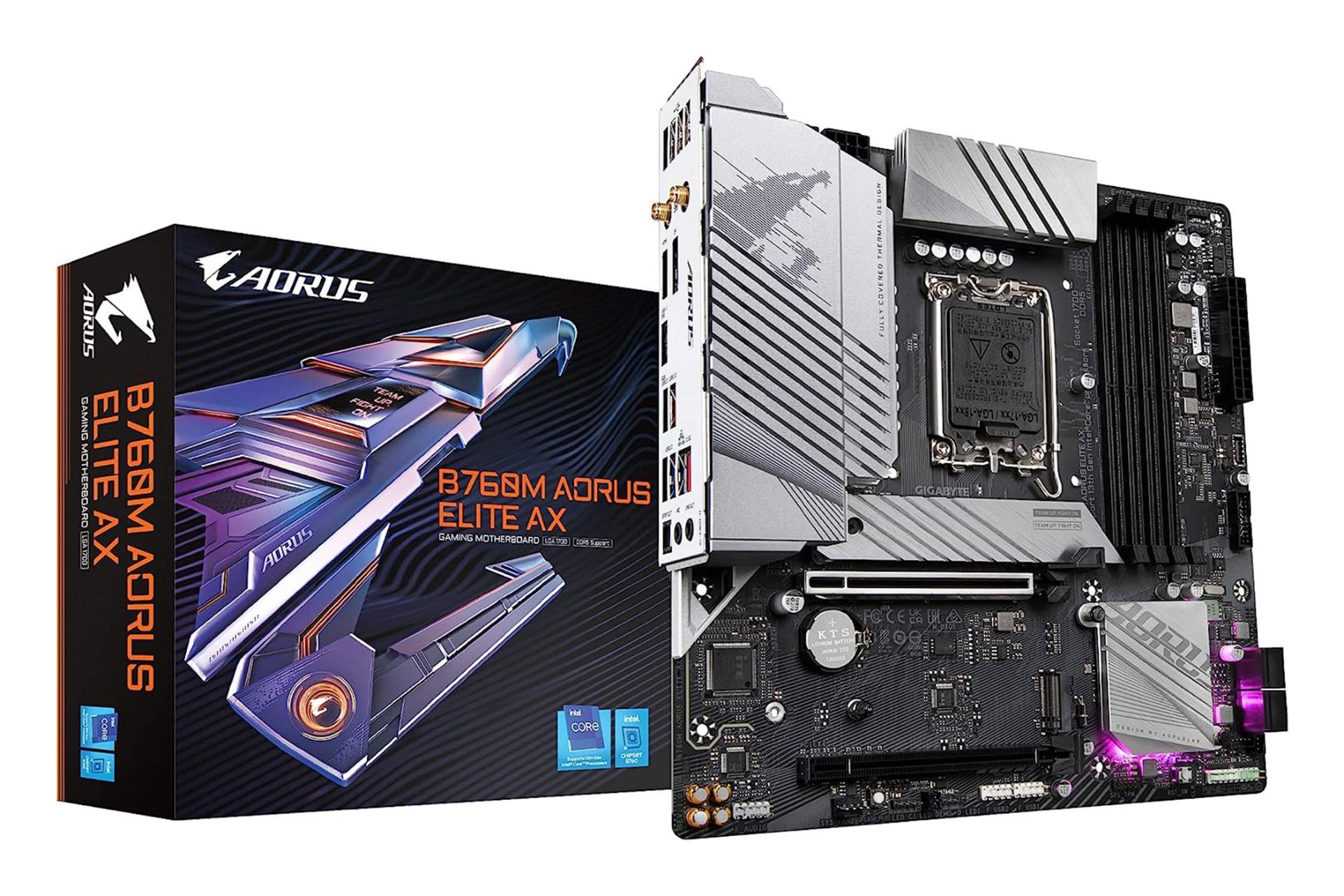 جعبه مادربرد گیگابایت GIGABYTE B760M AORUS ELITE AX (rev. 1.x)