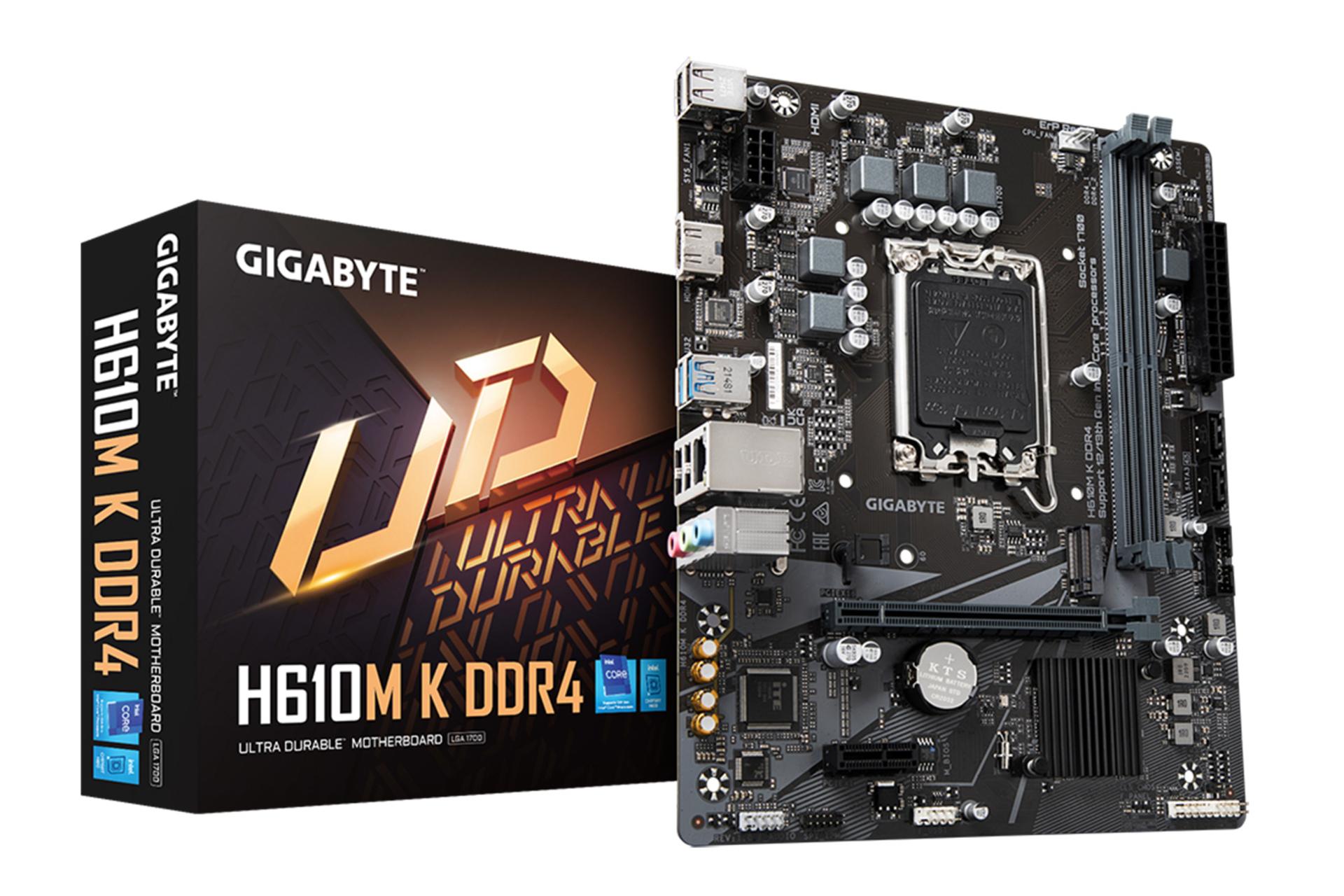 جعبه مادربرد گیگابایت GIGABYTE H610M K DDR4 (rev. 1.0)