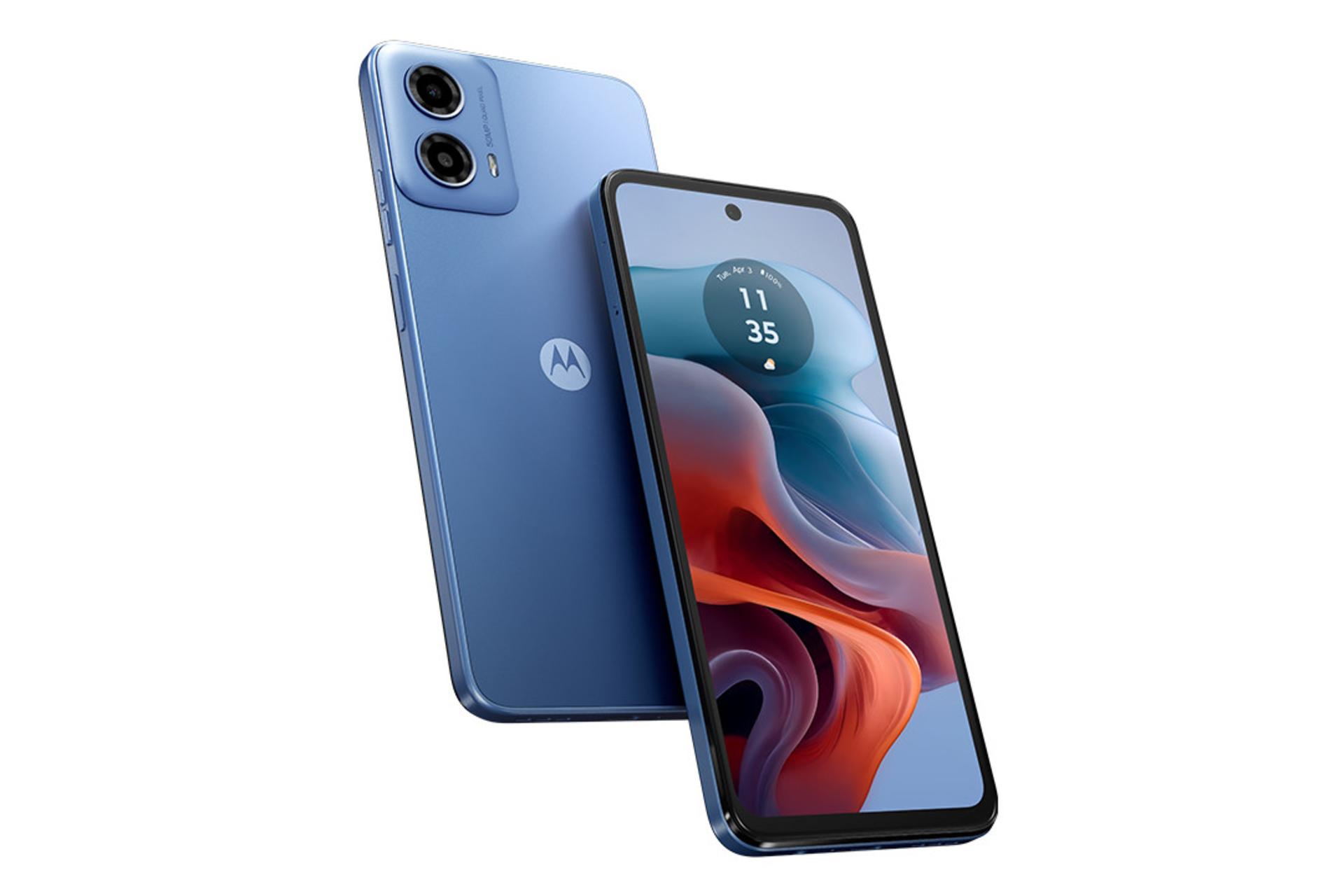 لبه کناری گوشی موبایل موتو G34 موتورولا / Motorola Moto G34 آبی