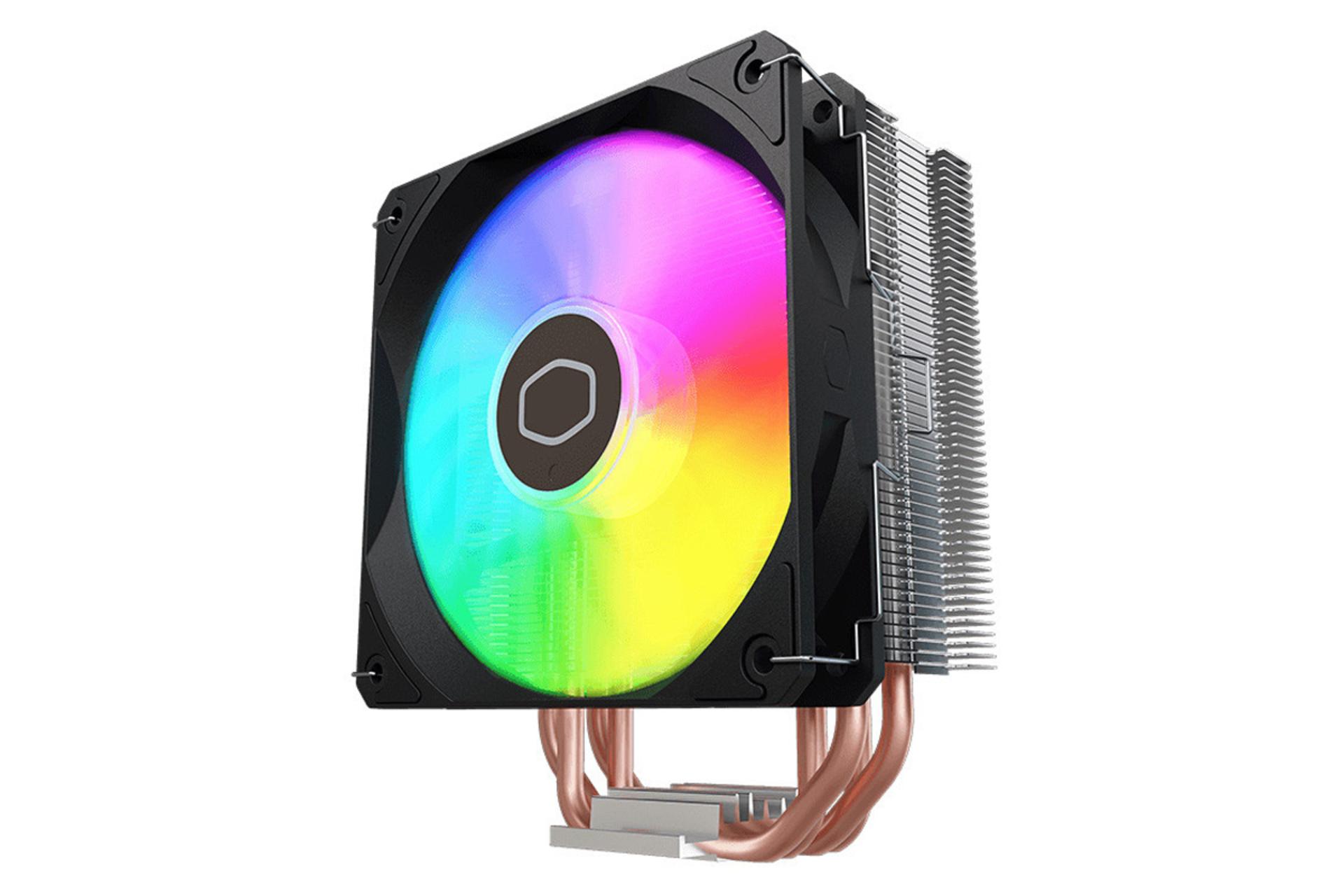 ابعاد و اندازه خنک کننده پردازنده کولر مستر D400i LGA 1700 RGB