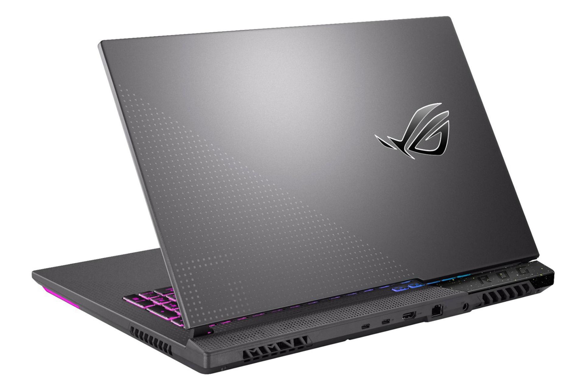لپ تاپ ایسوس ASUS ROG Strix G17 G713RM 2022 نمای پشت رنگ خاکستری