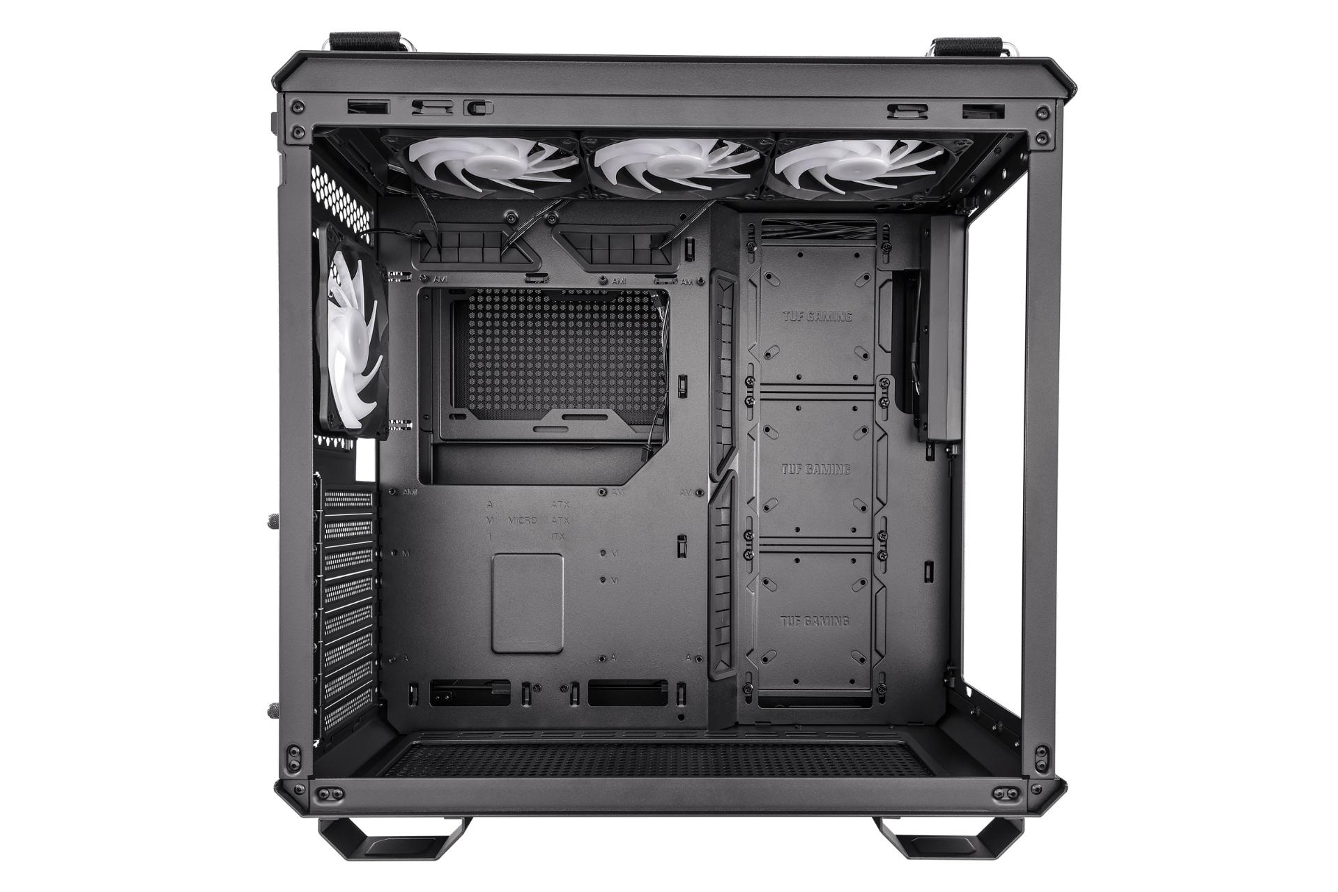 نمای داخل کیس کامپیوتر ایسوس TUF Gaming GT502 PLUS