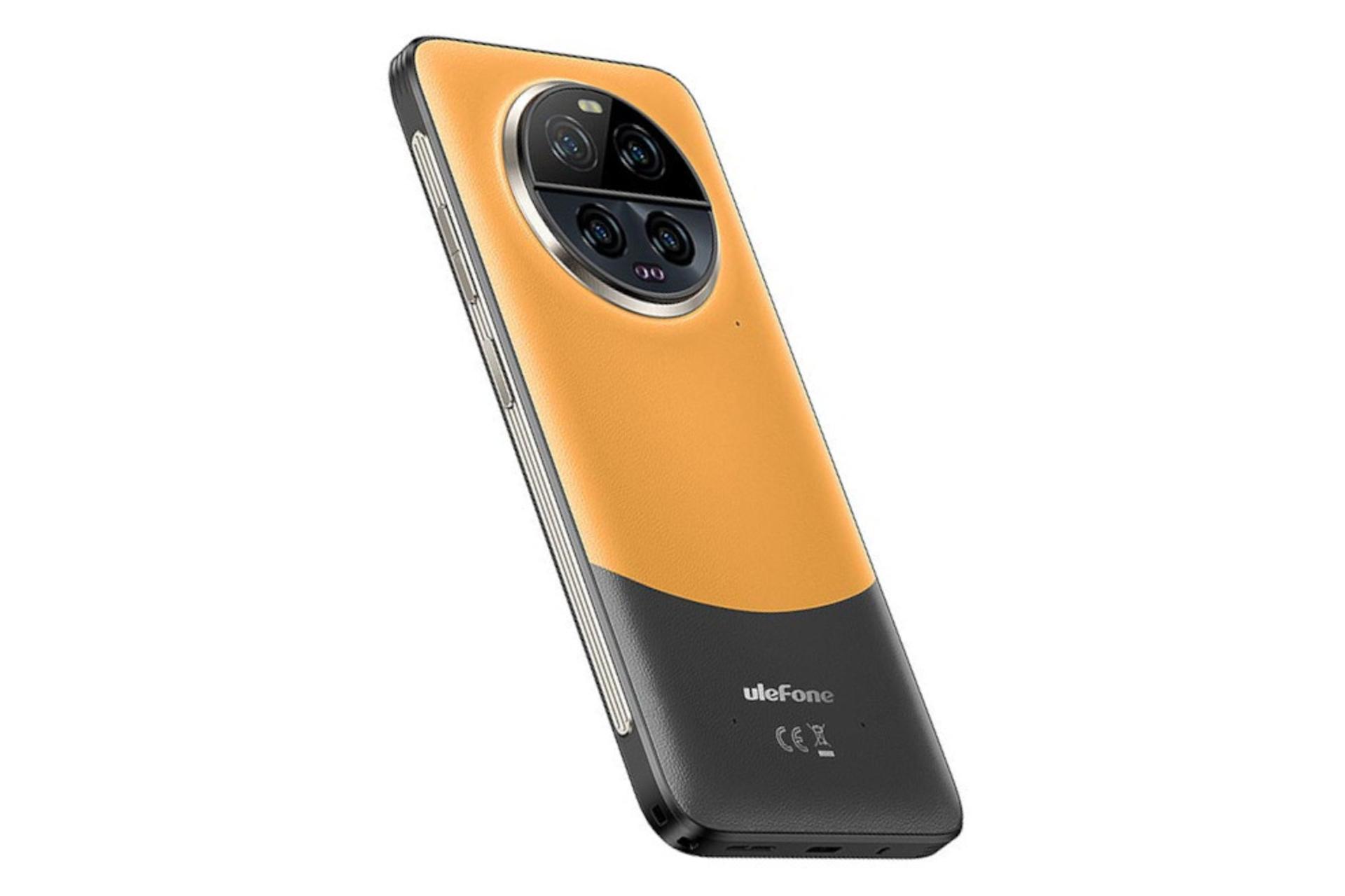 پنل پشت و چینش دوربین گوشی موبایل آرمور 23 اولترا یولفون / Ulefone Armor 23 Ultra نارنجی