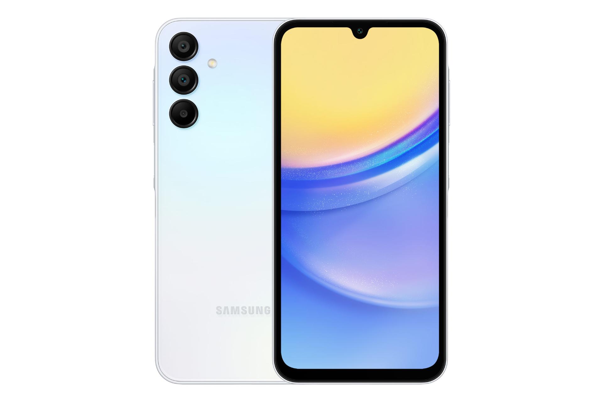 مرجع متخصصين ايران Samsung Galaxy A15 5G / پنل جلو و پشت موبايل موبايل گلكسي A15 سامسونگ 5G آبي روشن