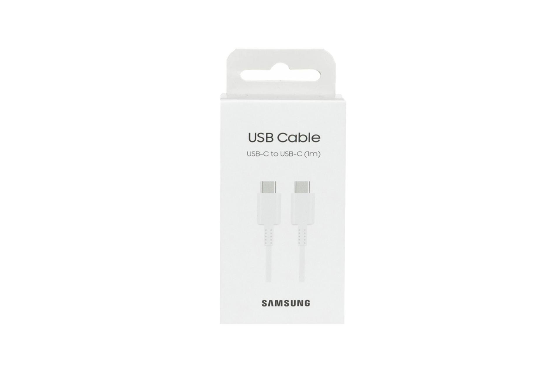 جعبه کابل شارژ USB سامسونگ   Type-C به Type-C مدل EP-DX510 با طول 1.8 متر