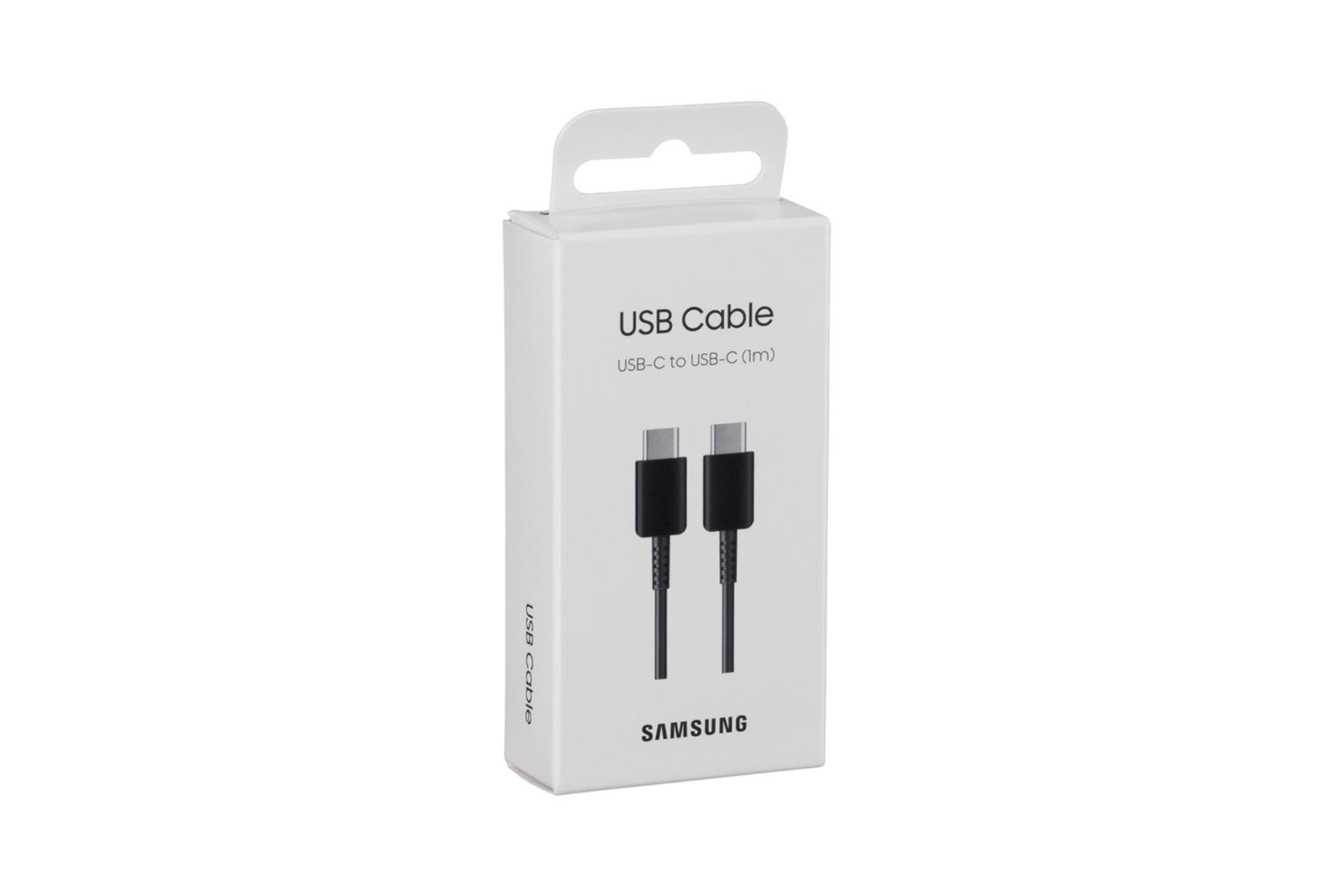 جعبه کابل شارژ USB سامسونگ Type-C به Type-C مدل EP-DA705 با طول 1 متر