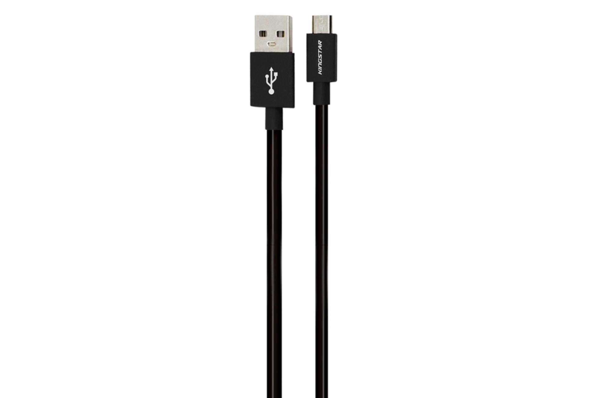 کابل شارژ USB کینگ استار Type-A به Micro-USB مدل K67 A با طول 1.2 متر مشکی