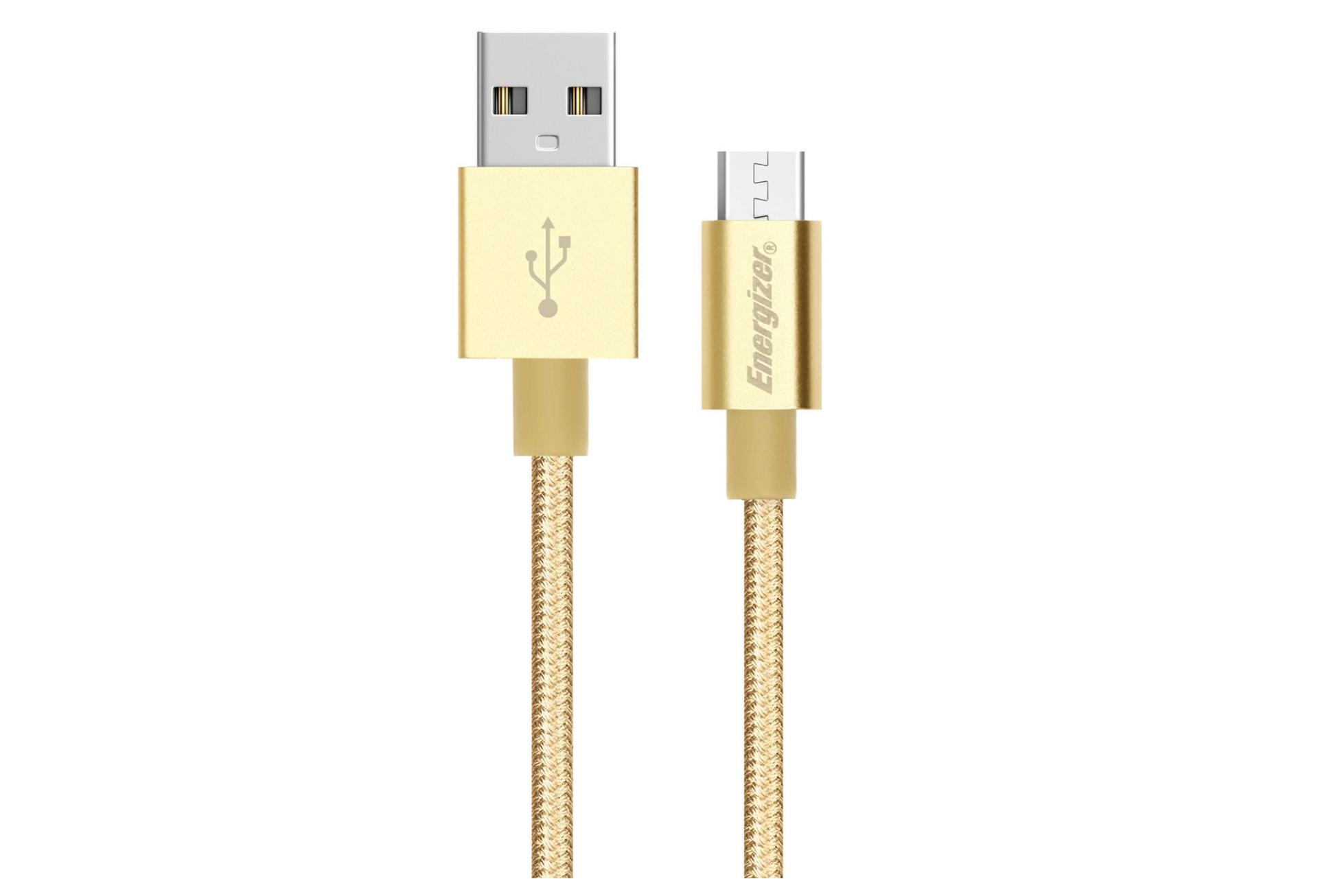 کابل شارژ USB انرجایزر Type-A به Micro-USB مدل C13UBMCGGD4 با طول 1.2 متر طلایی