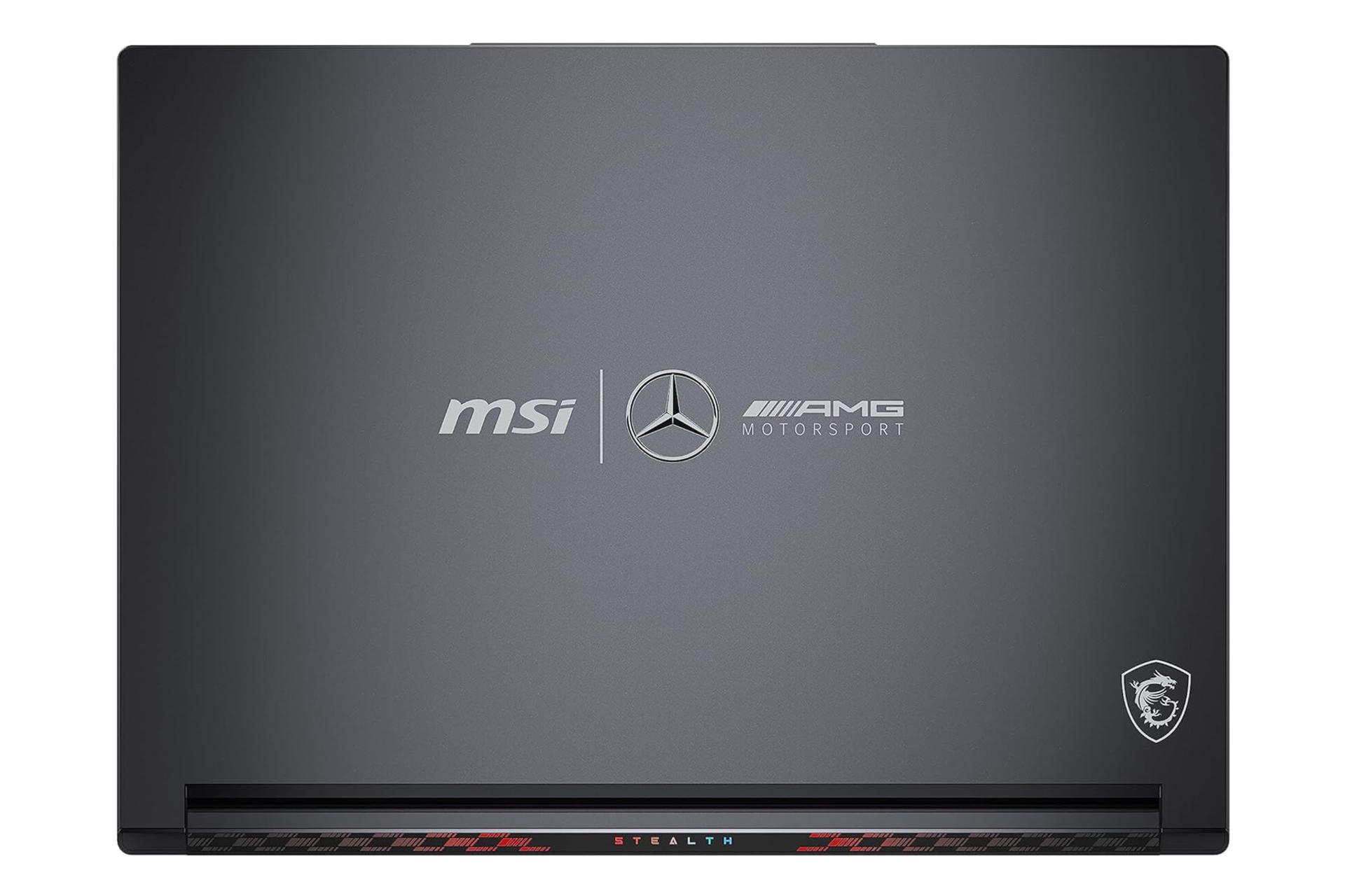لپ تاپ ام اس آی MSI Stealth 16 Mercedes-AMG Motorsport A13VF نمای پشت رنگ مشکی