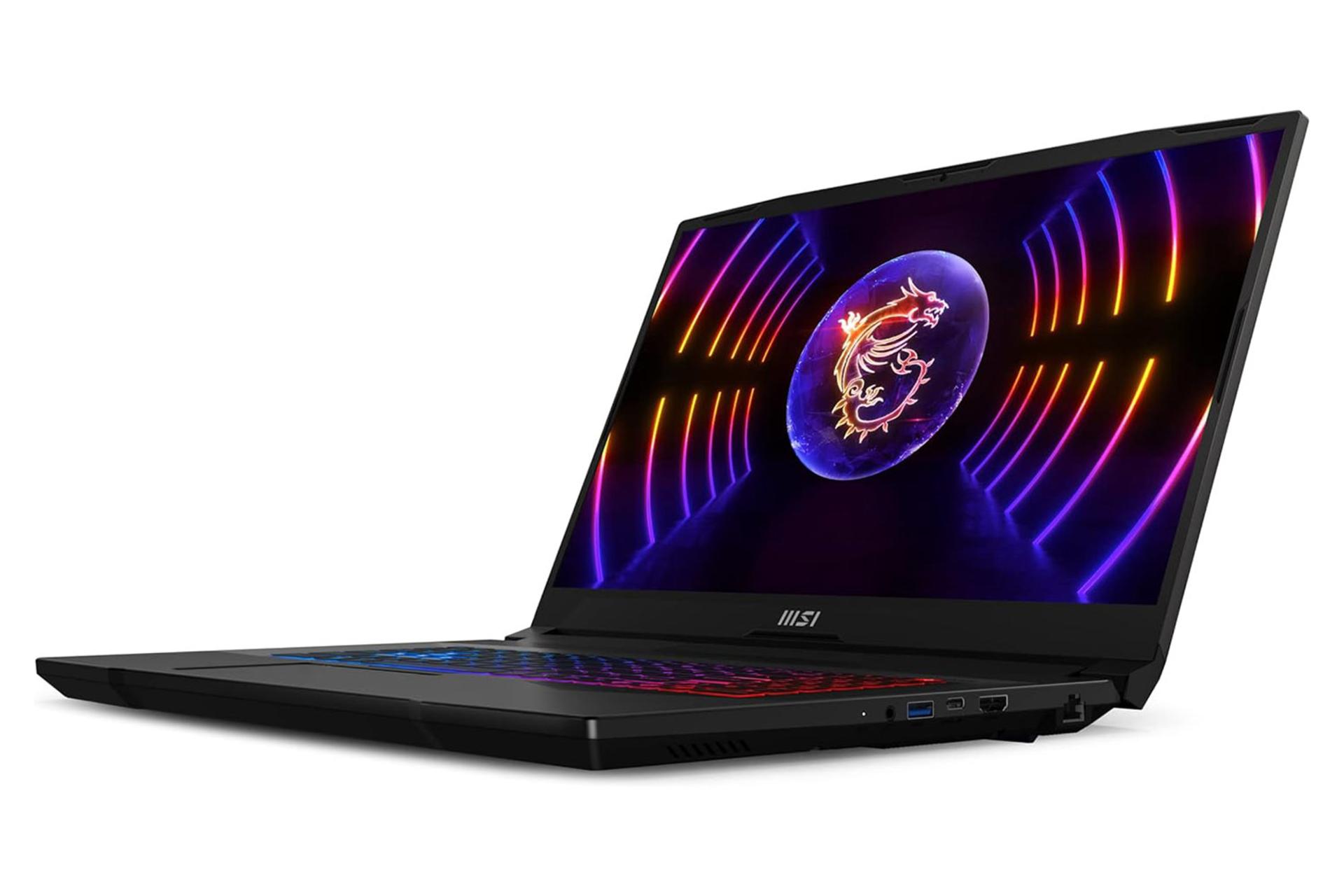 لپ تاپ ام اس آی MSI Pulse 17 B13V نمای راست صفحه نمایش