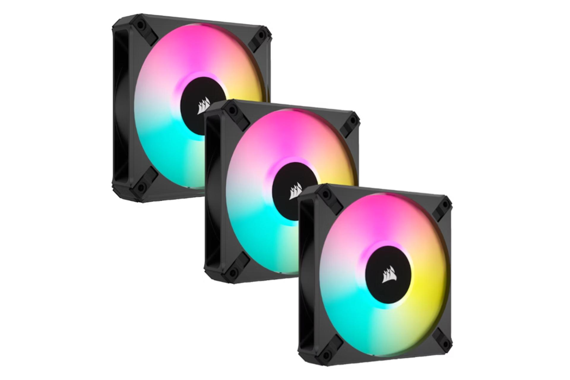 ابعاد و اندازه فن کیس کورسیر iCUE AF120 RGB ELITE Triple Fan Kit