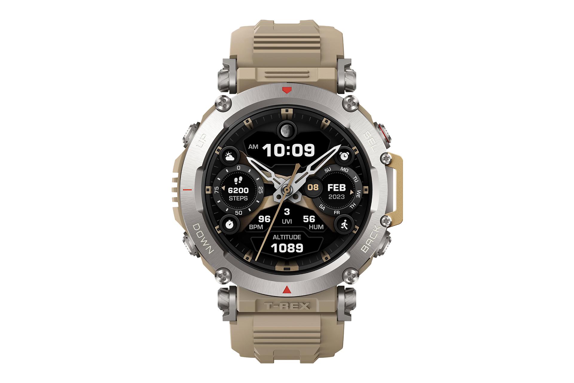 نمای جلوی ساعت هوشمند امیزفیت Amazfit T-Rex Ultra