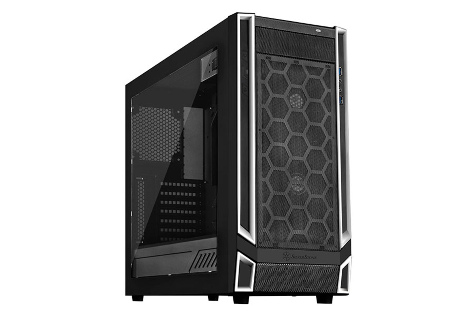 کیس کامپیوتر سیلور استون RL05 رنگ سفید و مشکی