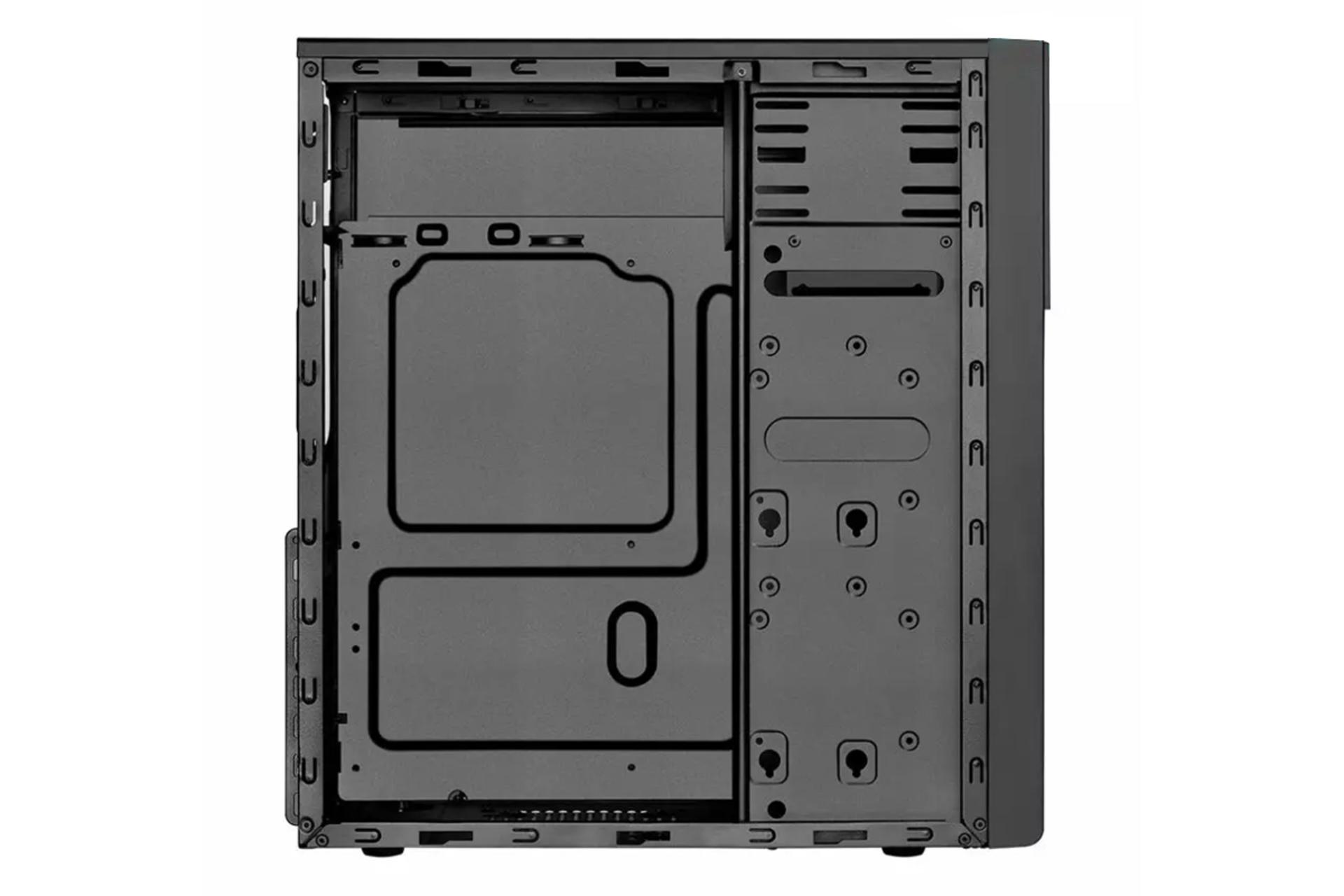 نمای داخل کیس کامپیوتر سیلور استون SST-PS13B-W
