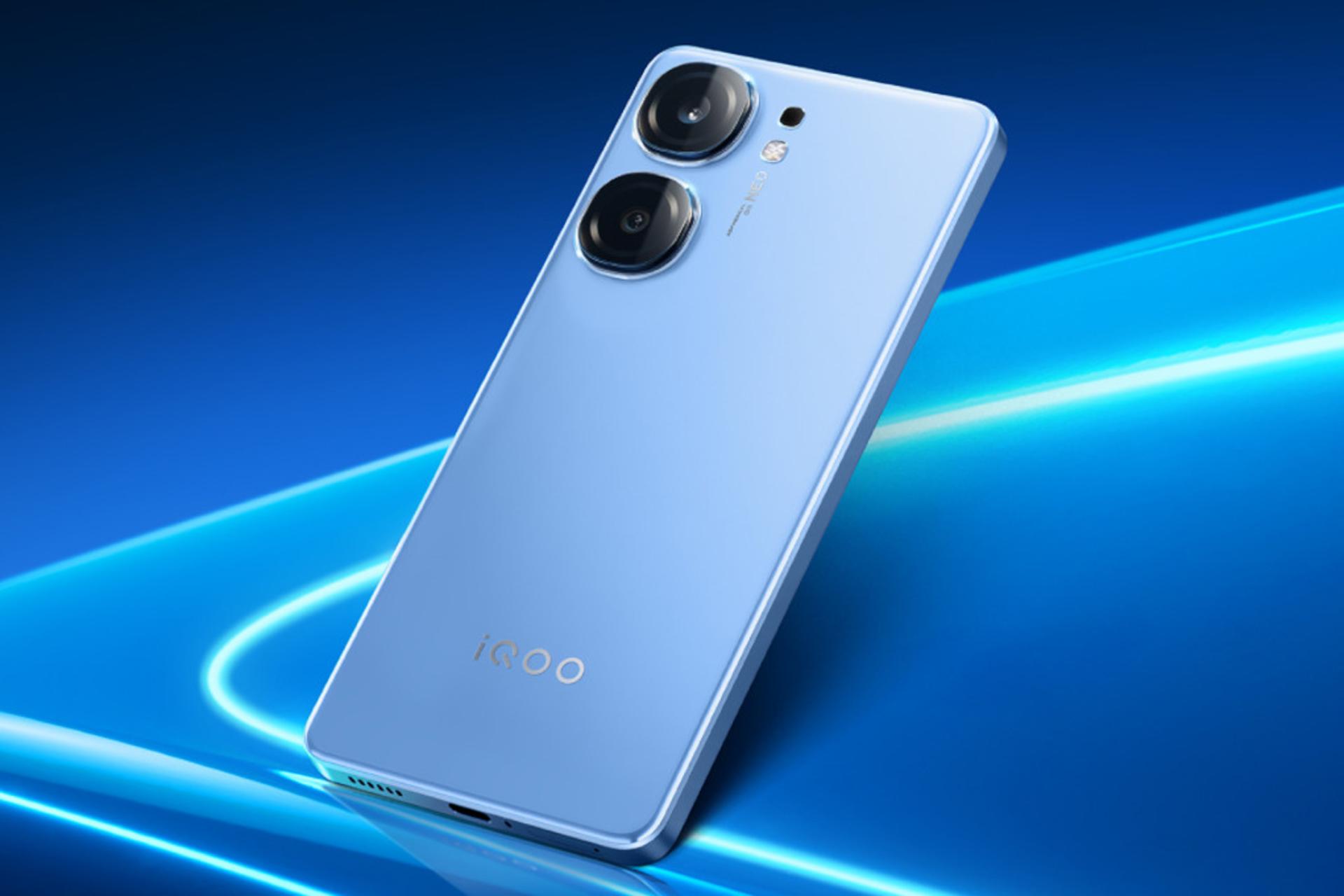 پنل پشت و چینش دوربین گوشی موبایل ویوو vivo iQOO Neo9 آبی