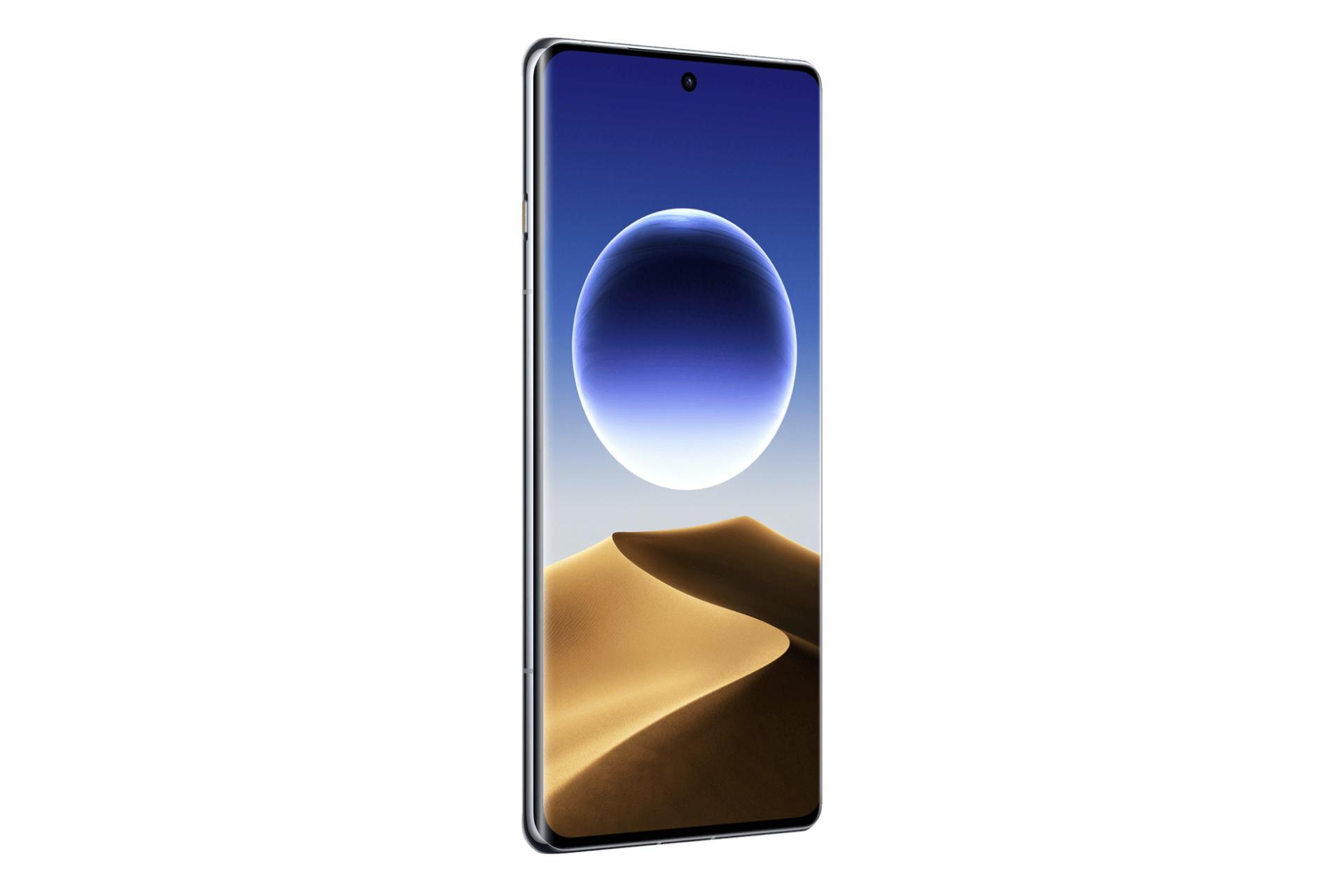 پنل جلو و صفحه نمایش گوشی موبایل فایند X7 اولترا اوپو آبی تیره / Oppo Find X7 Ultra