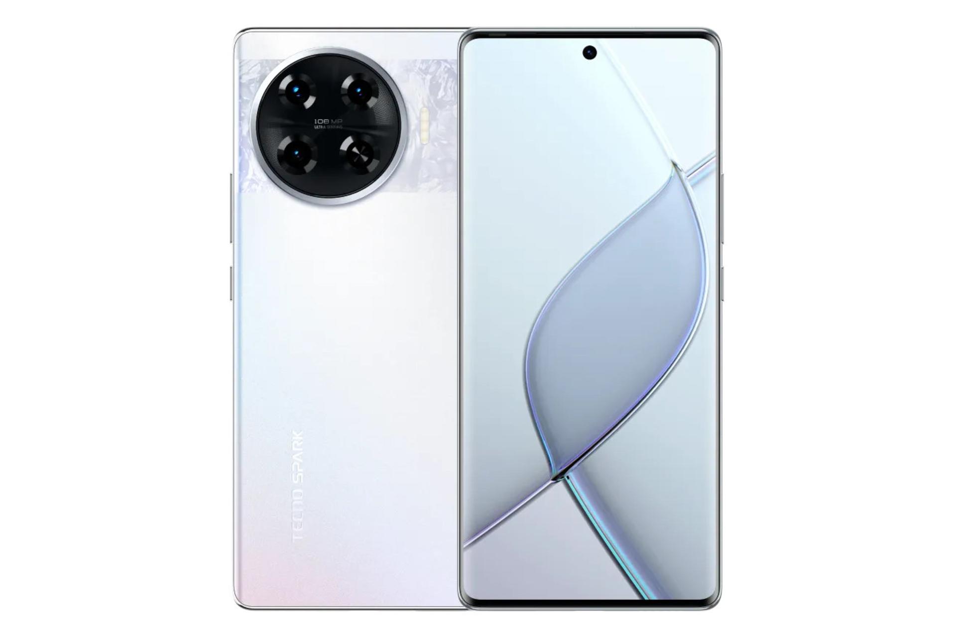 پنل جلو و پشت گوشی موبایل اسپارک 20 پرو پلاس تکنو آبی روشن / Tecno Spark 20 Pro Plus