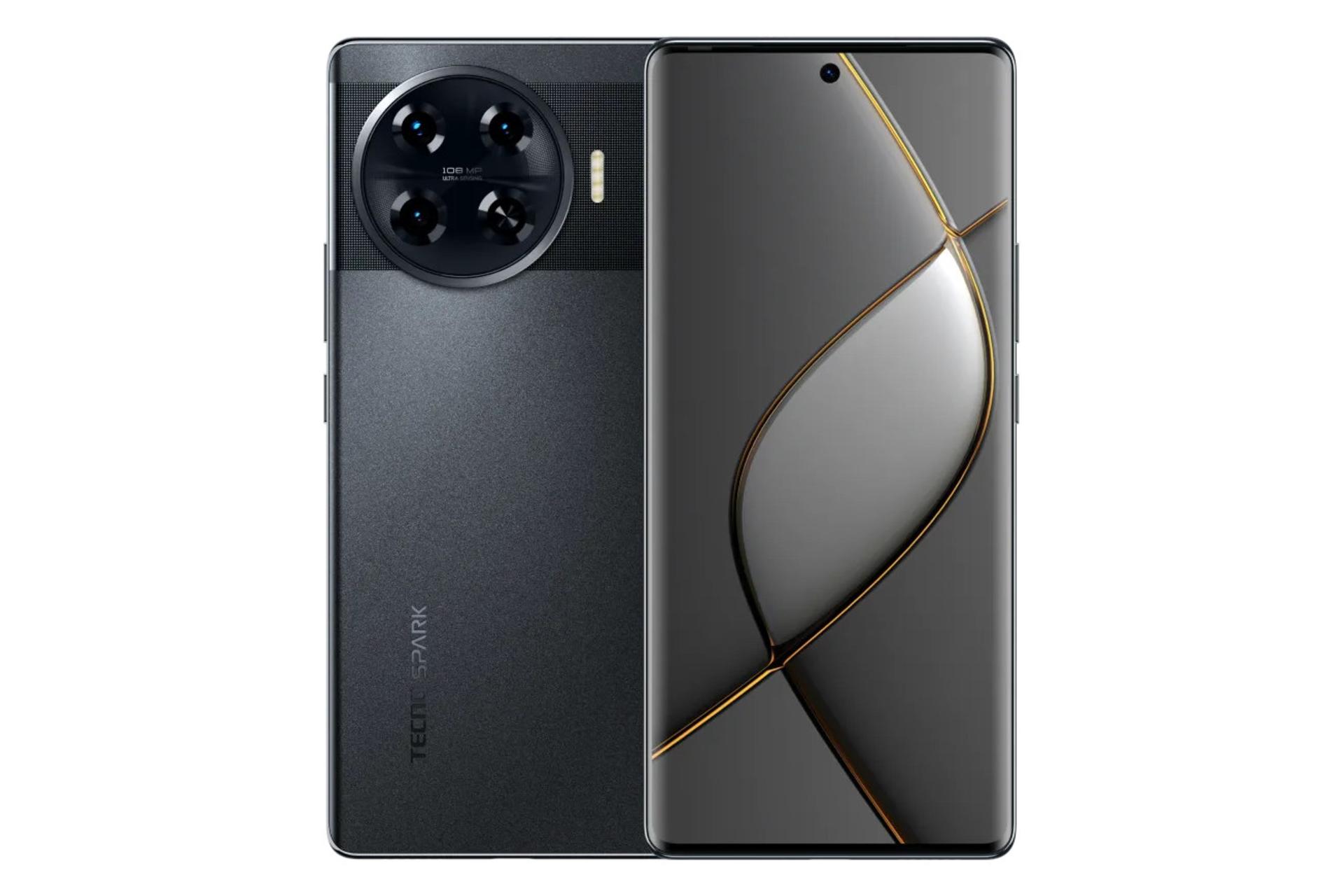 پنل جلو و پشت گوشی موبایل اسپارک 20 پرو پلاس تکنو مشکی / Tecno Spark 20 Pro Plus