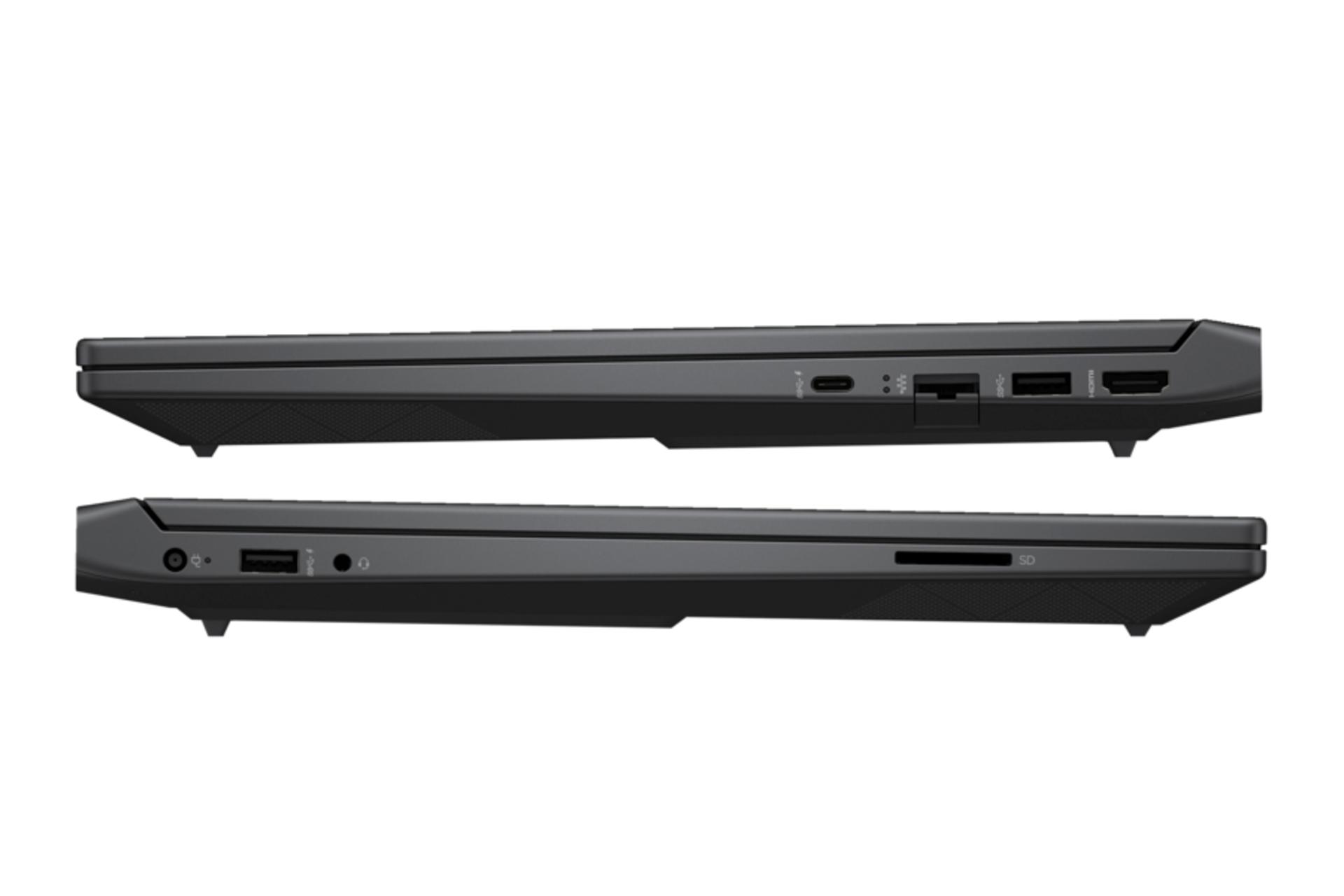 لپ تاپ اچ پی HP Victus 15-fa1112nia نمای جانبی و درگاه ها
