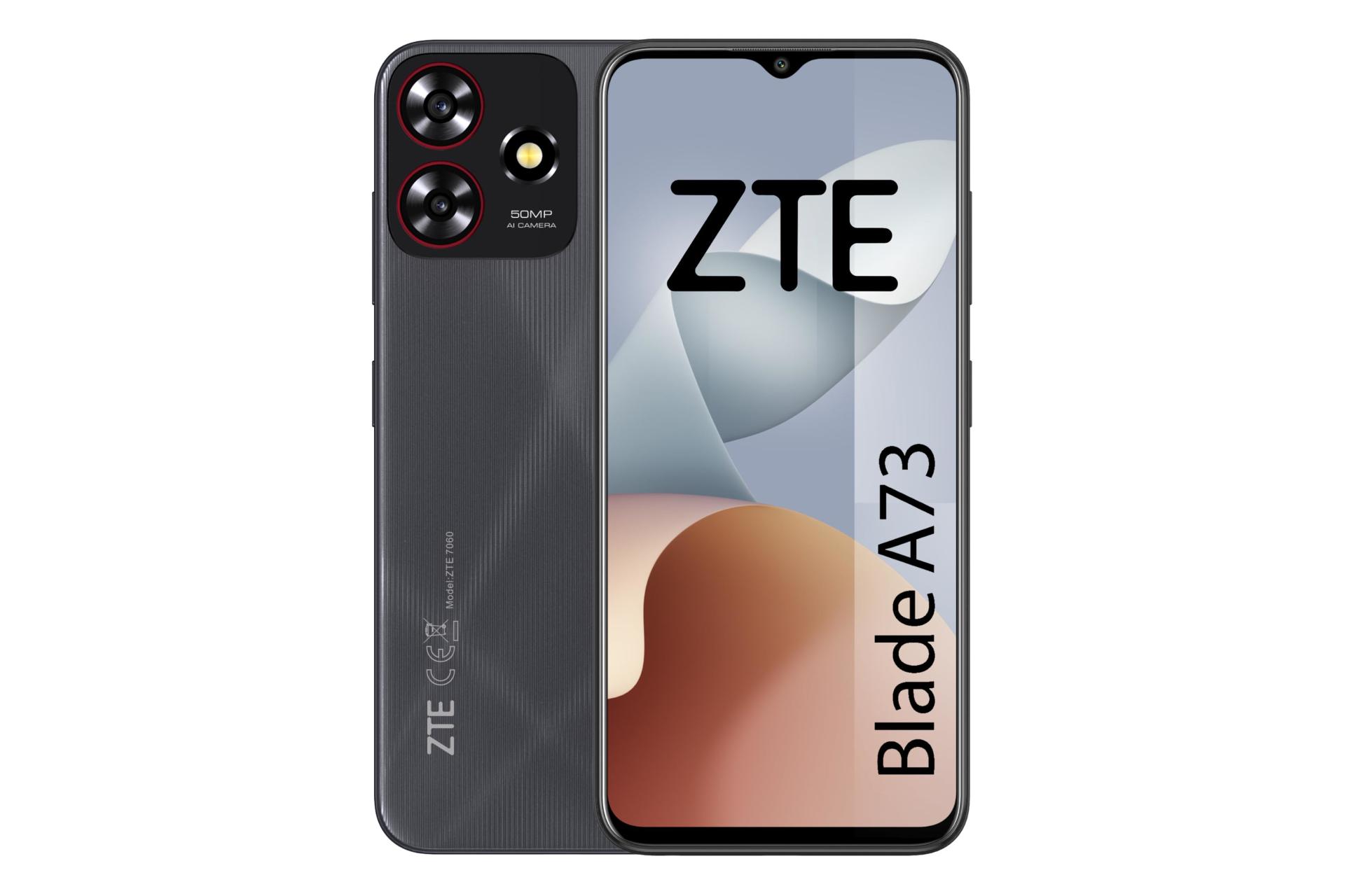 پنل جلو و پشت گوشی موبایل بلید A73 زد تی ای خاکستری / ZTE Blade A73